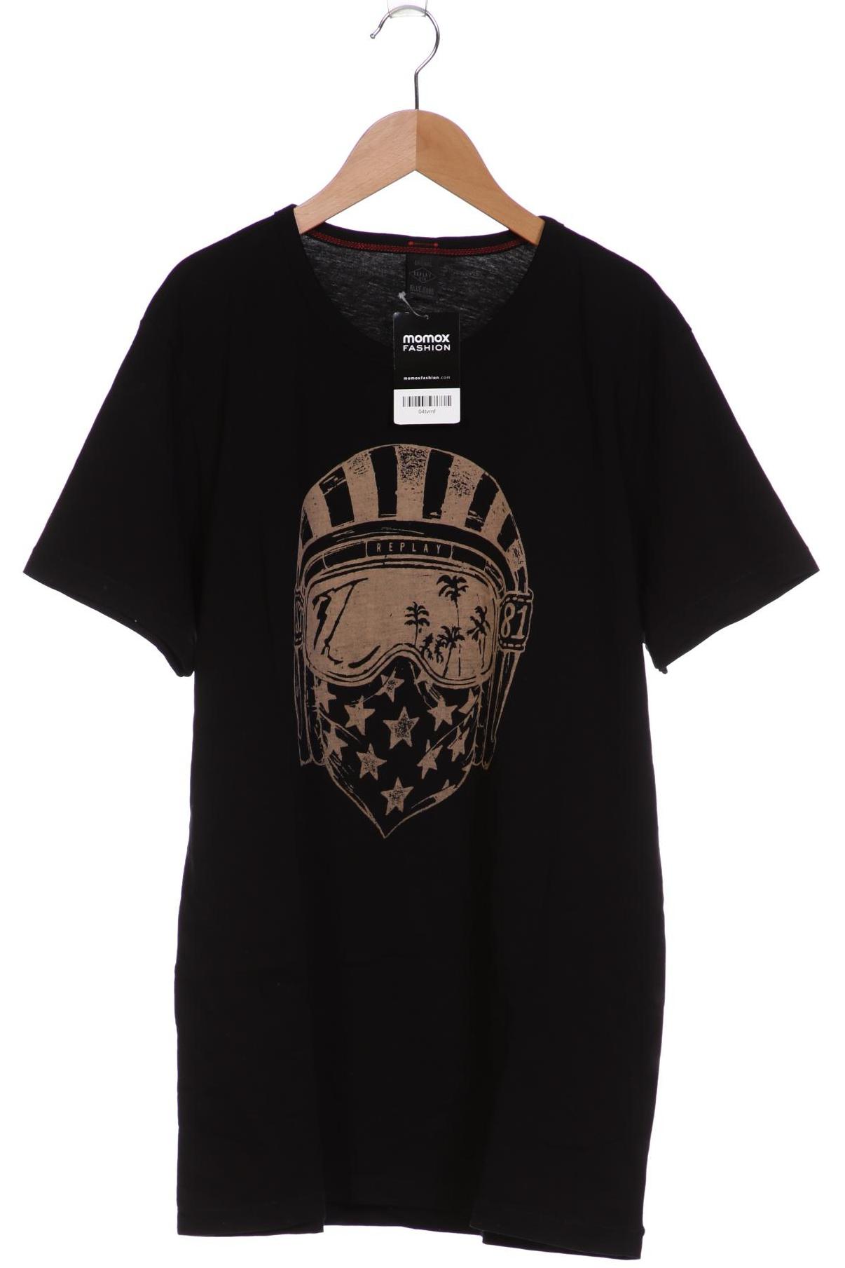 

Replay Herren T-Shirt, schwarz, Gr. 52