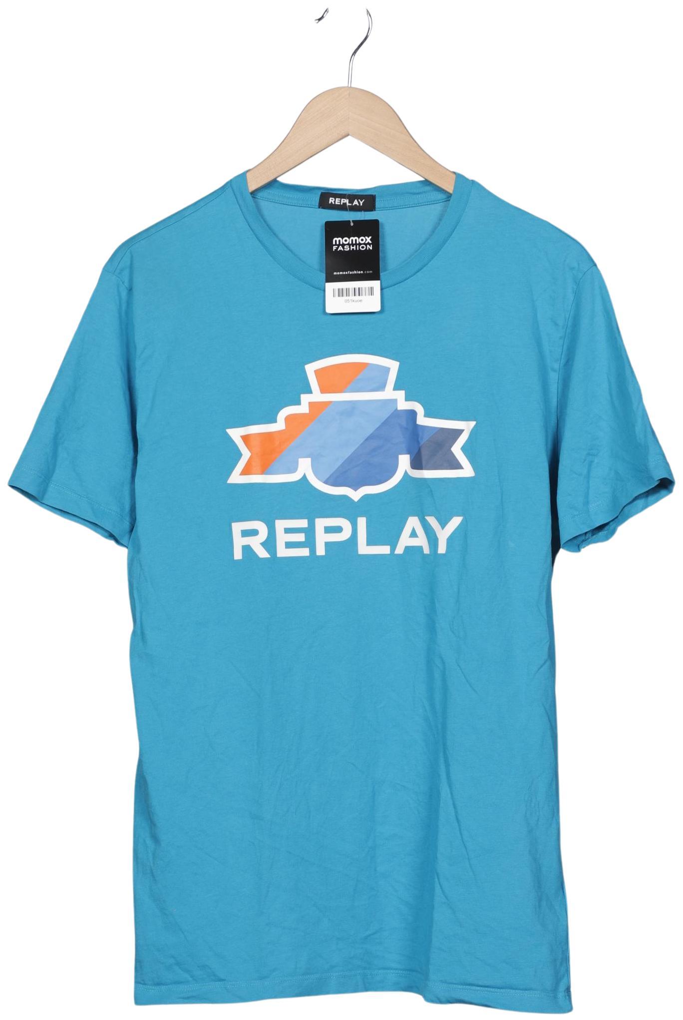 Thumbnail - Replay Herren T-Shirt, türkis, Gr. 56