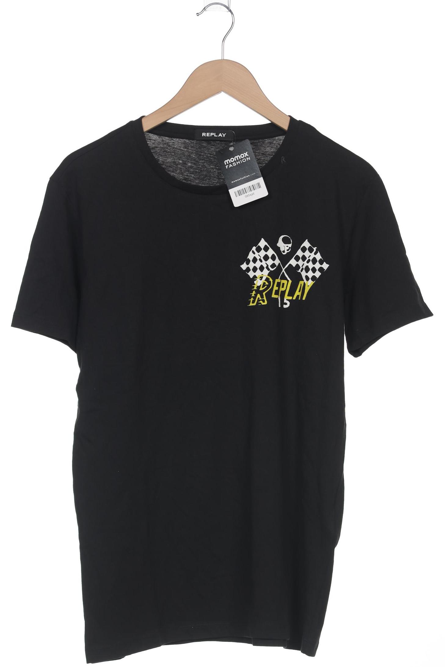 

Replay Herren T-Shirt, schwarz, Gr. 52