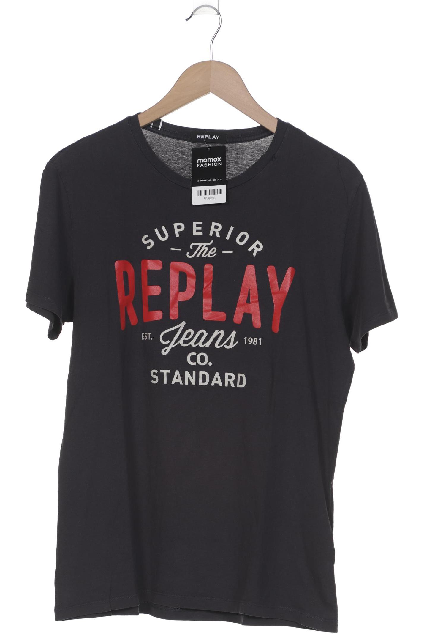 

Replay Herren T-Shirt, grau, Gr. 52