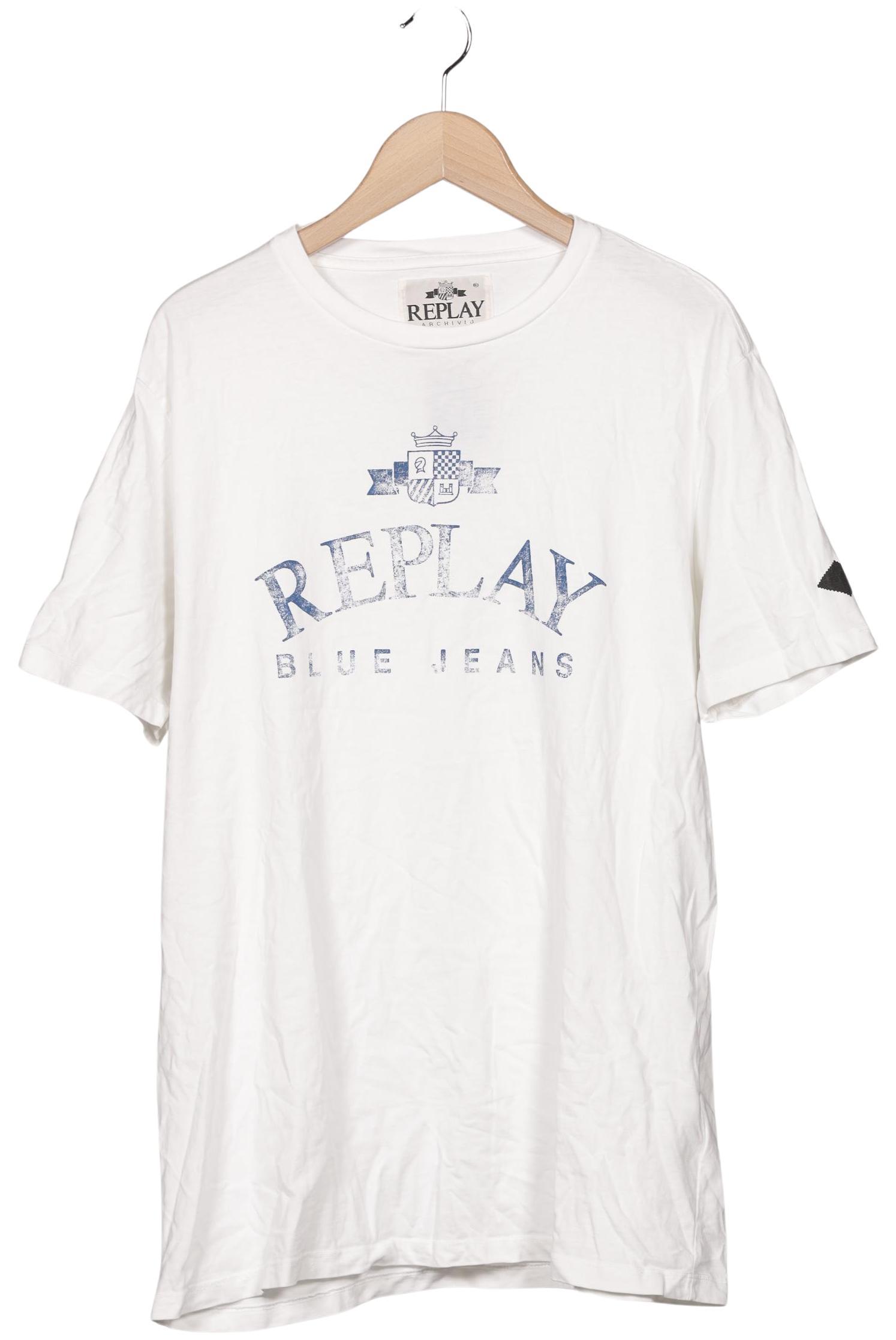 

Replay Herren T-Shirt, weiß, Gr. 58