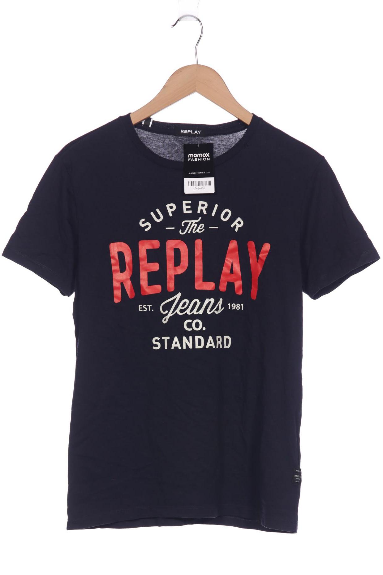 

Replay Herren T-Shirt, marineblau, Gr. 46