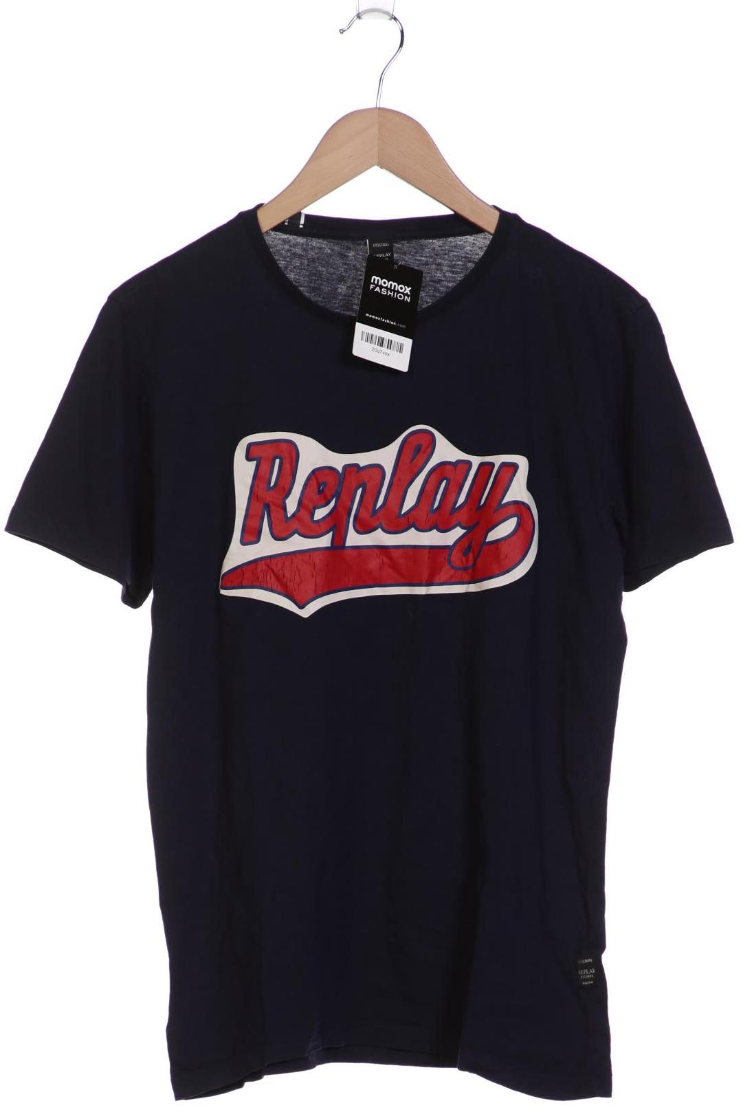 

Replay Herren T-Shirt, marineblau, Gr. 48