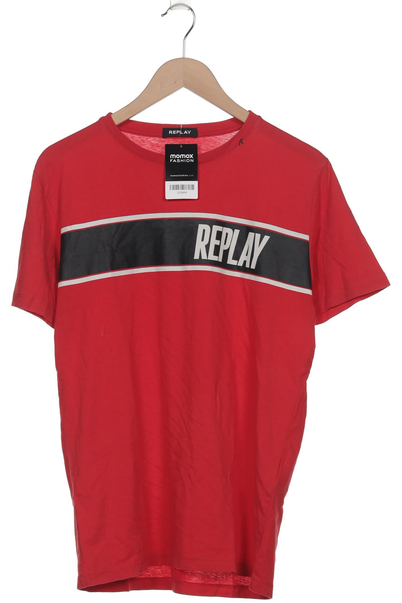 

Replay Herren T-Shirt, rot, Gr. 52