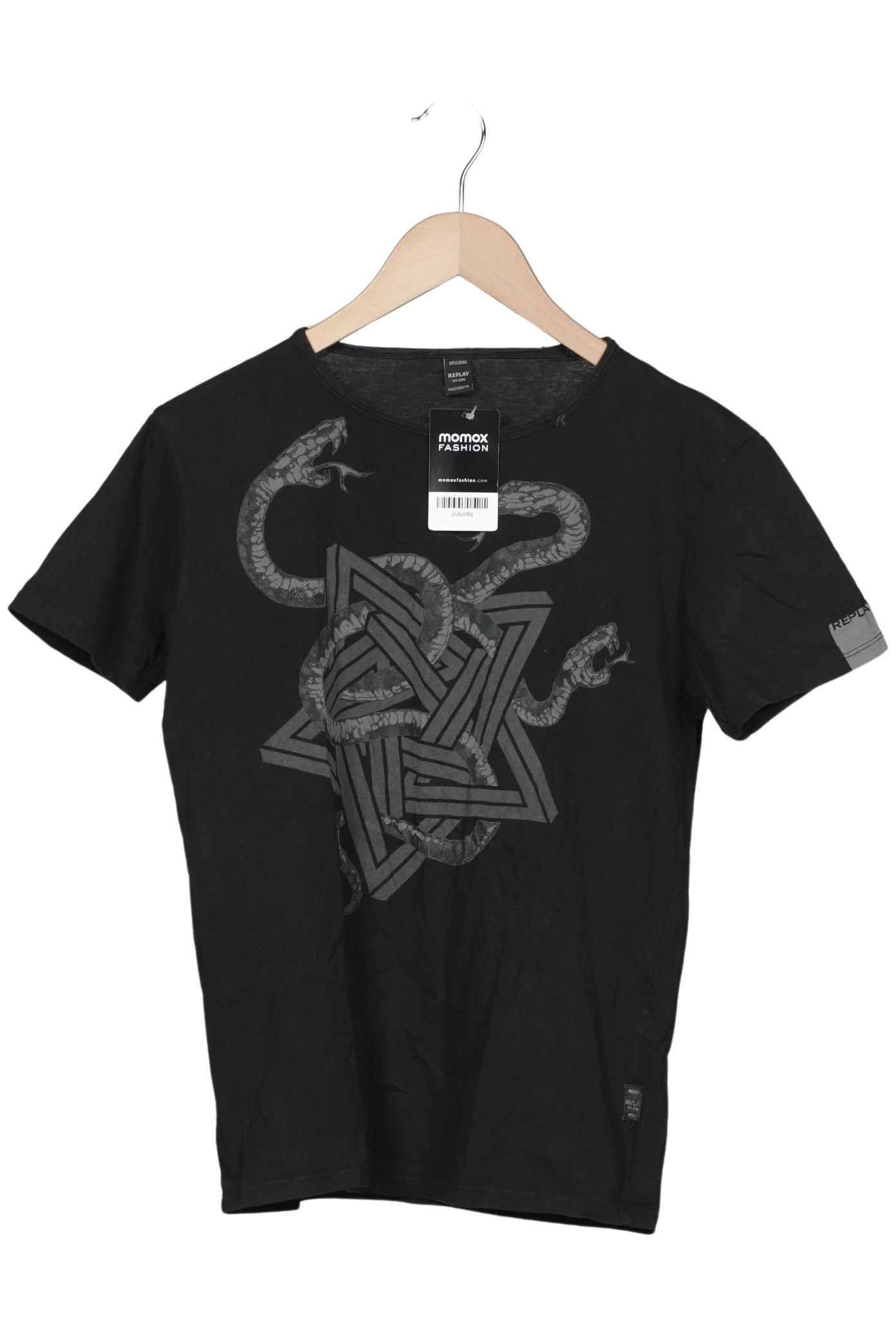 

Replay Herren T-Shirt, schwarz, Gr. 48