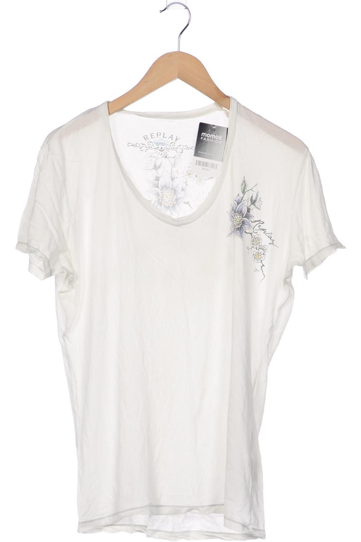 

Replay Herren T-Shirt, weiß, Gr. 54