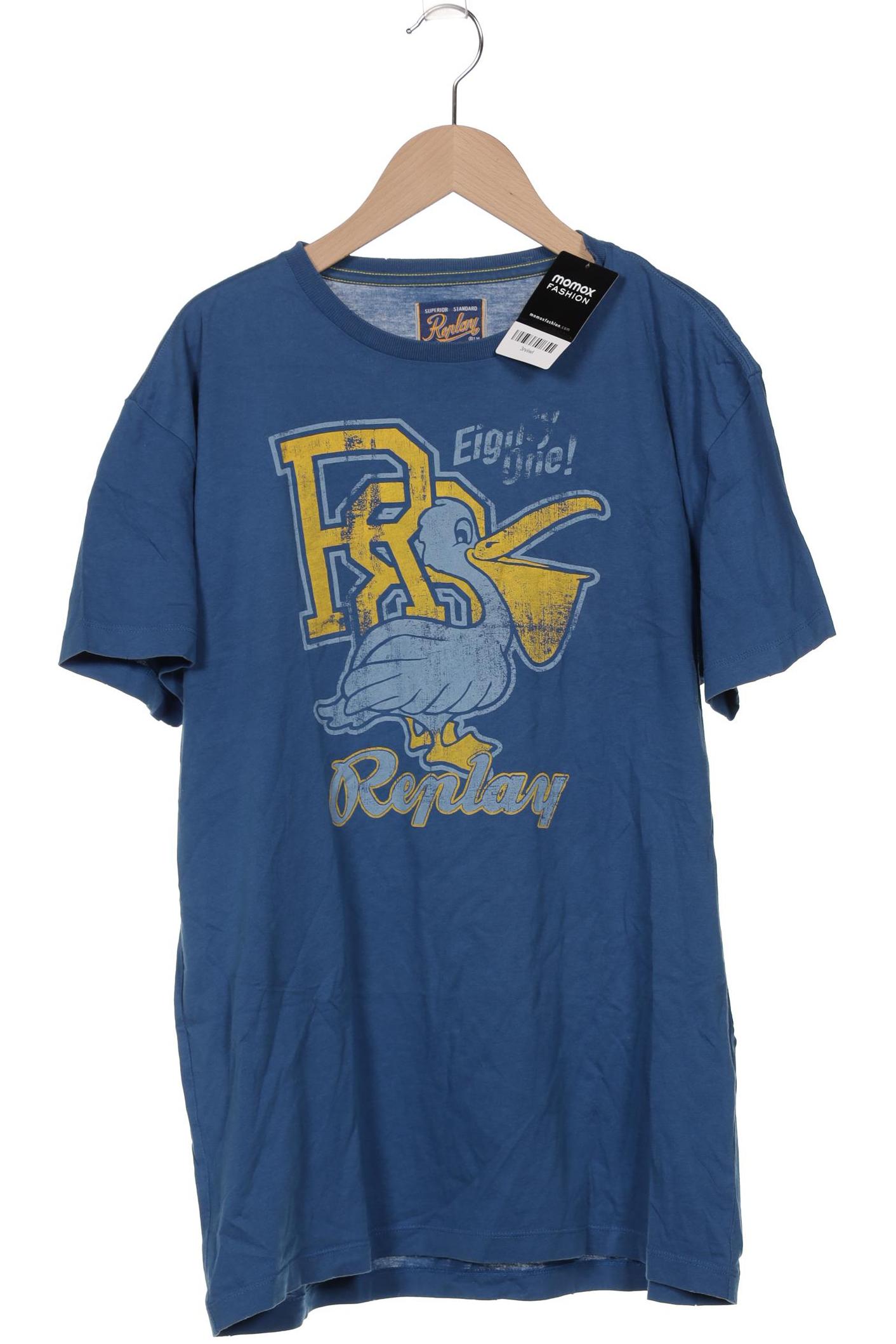 

Replay Herren T-Shirt, blau