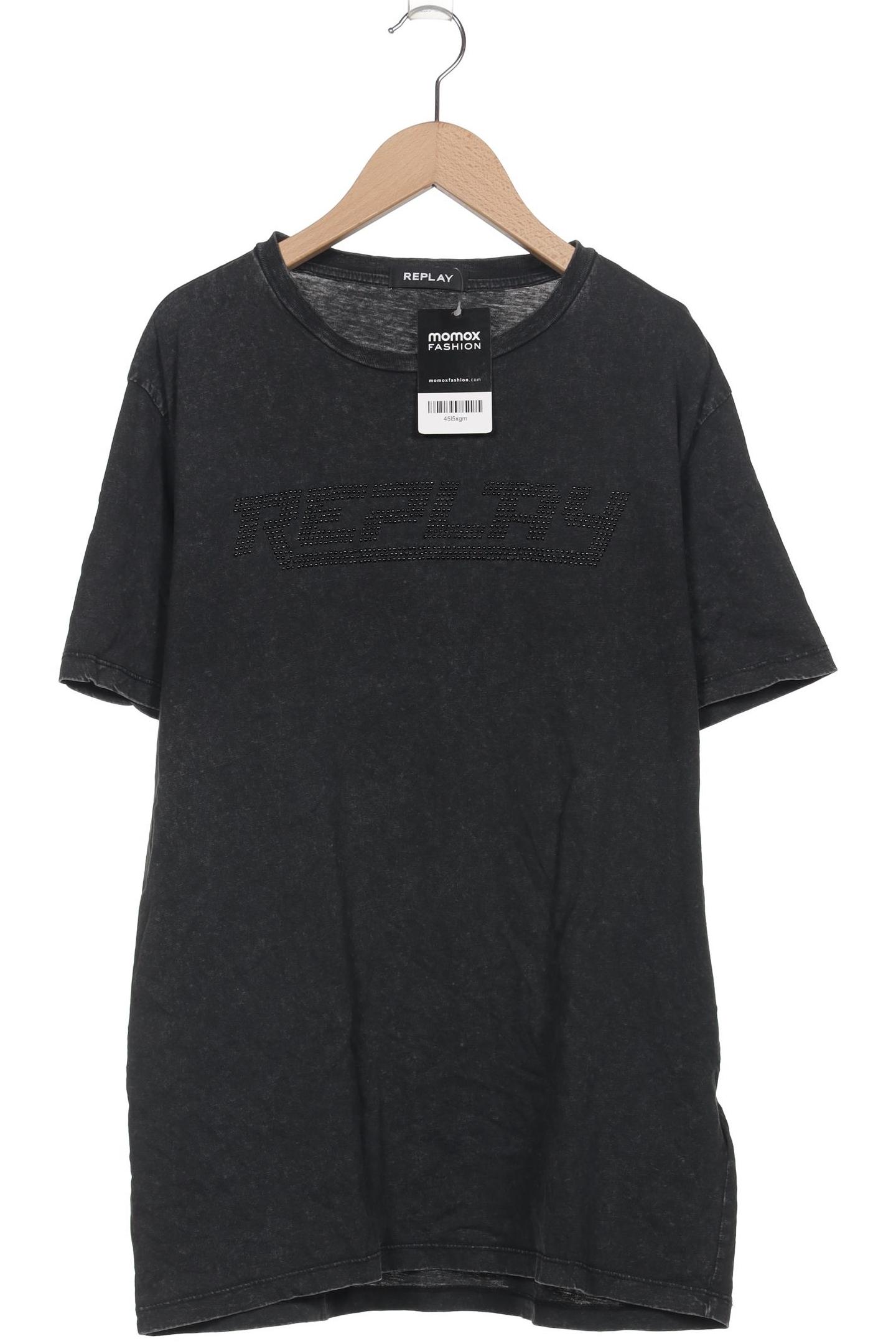

Replay Herren T-Shirt, schwarz, Gr. 52