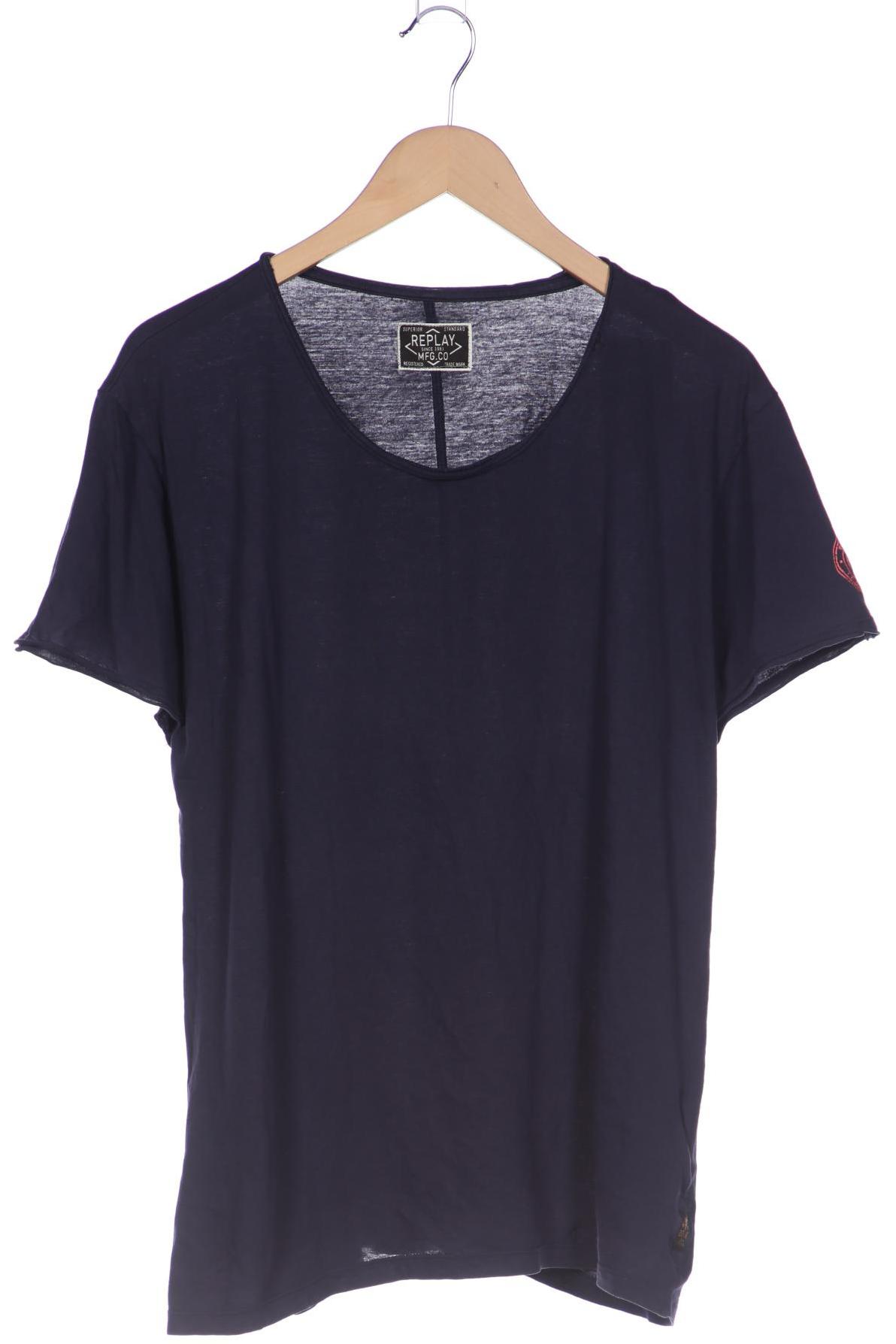 

Replay Herren T-Shirt, marineblau, Gr. 52
