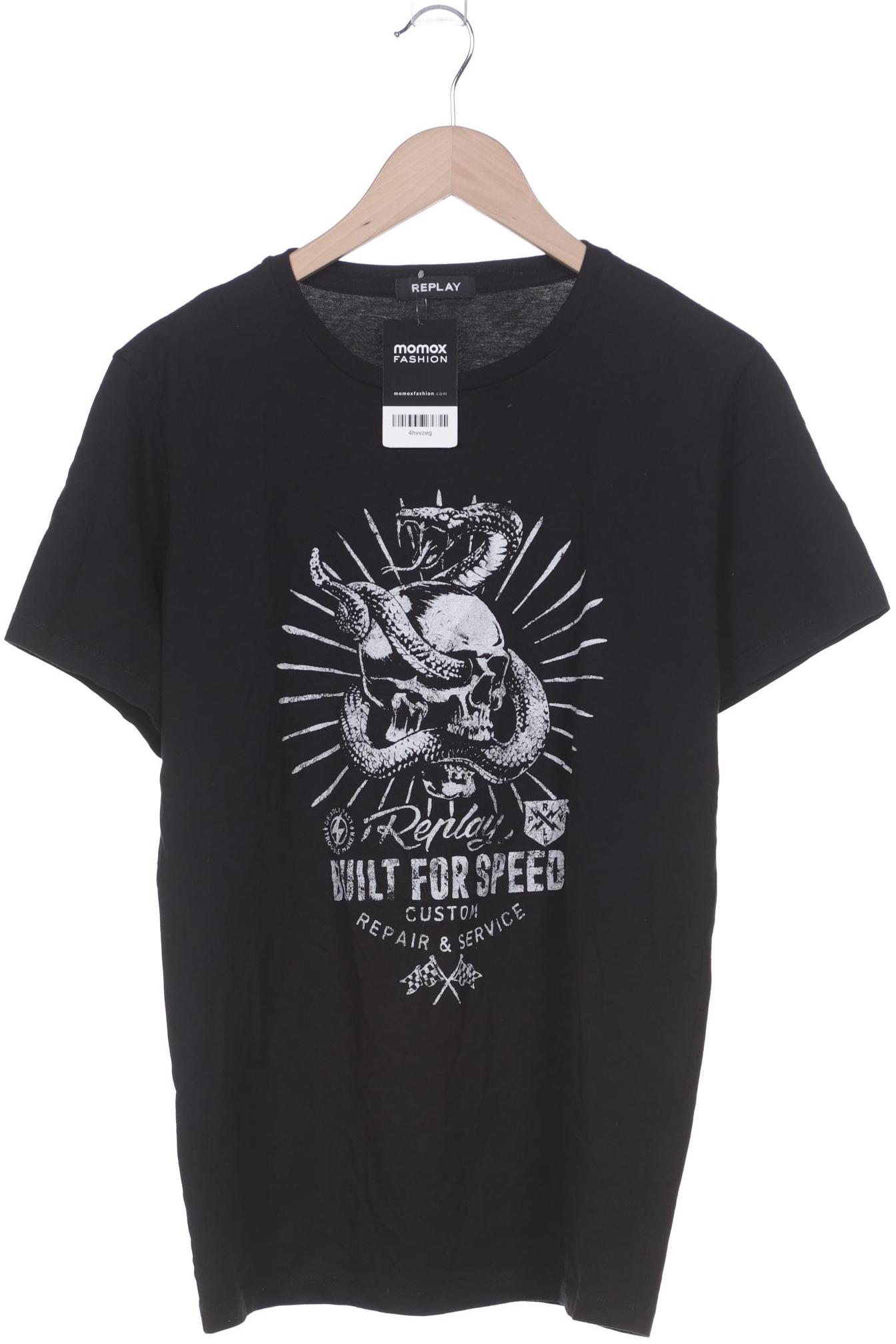 

Replay Herren T-Shirt, schwarz, Gr. 52