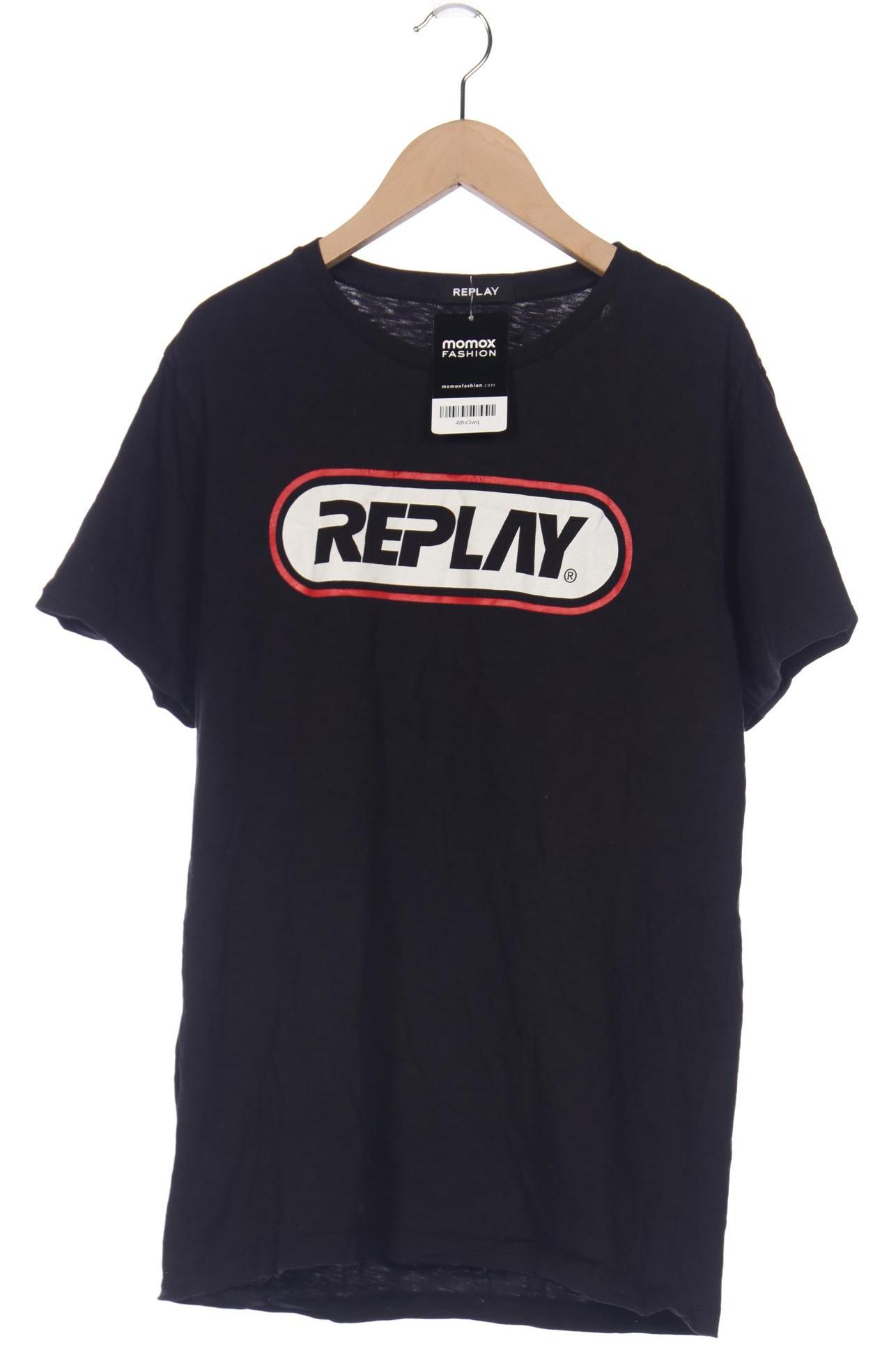 

Replay Herren T-Shirt, schwarz