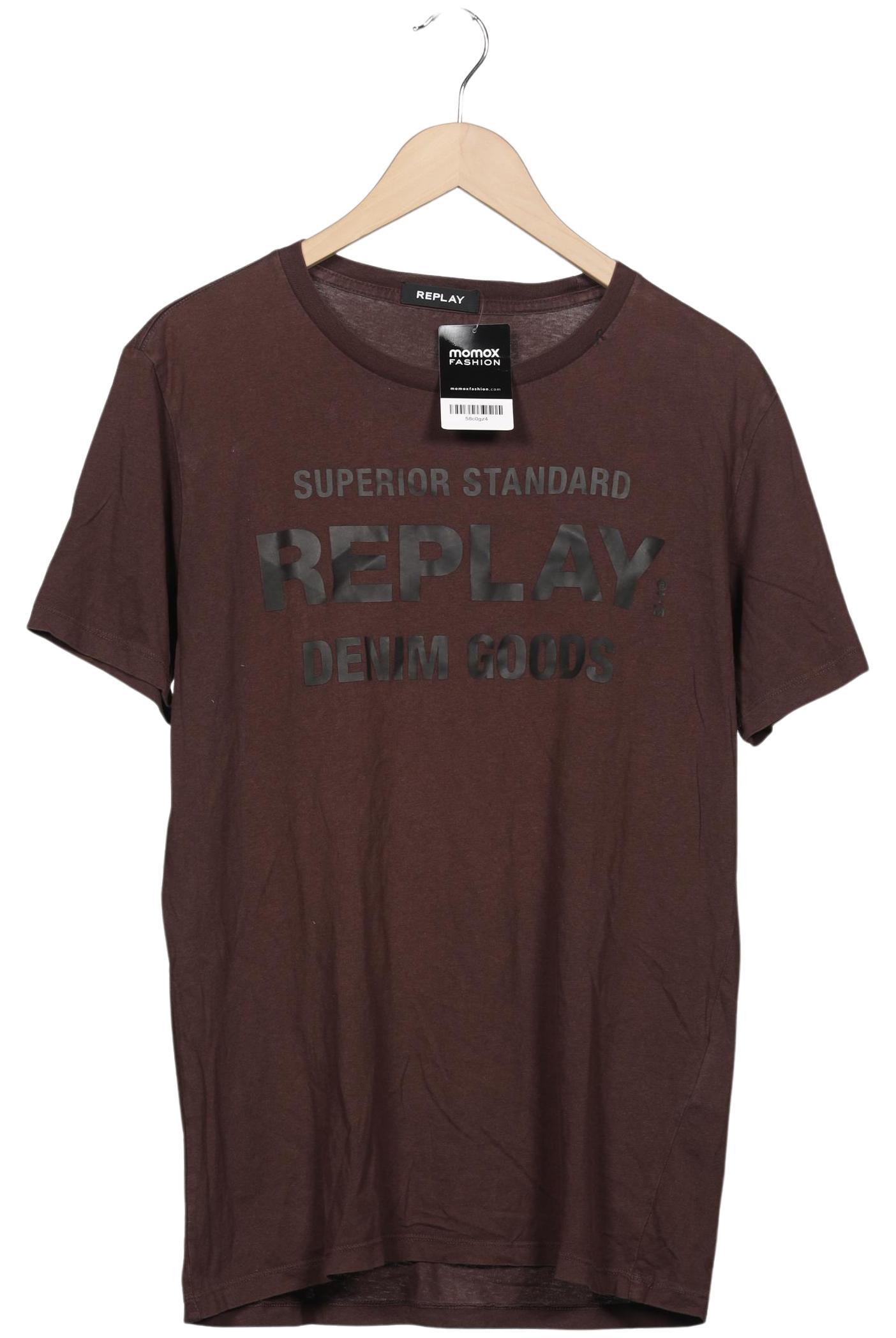 

Replay Herren T-Shirt, braun, Gr. 52