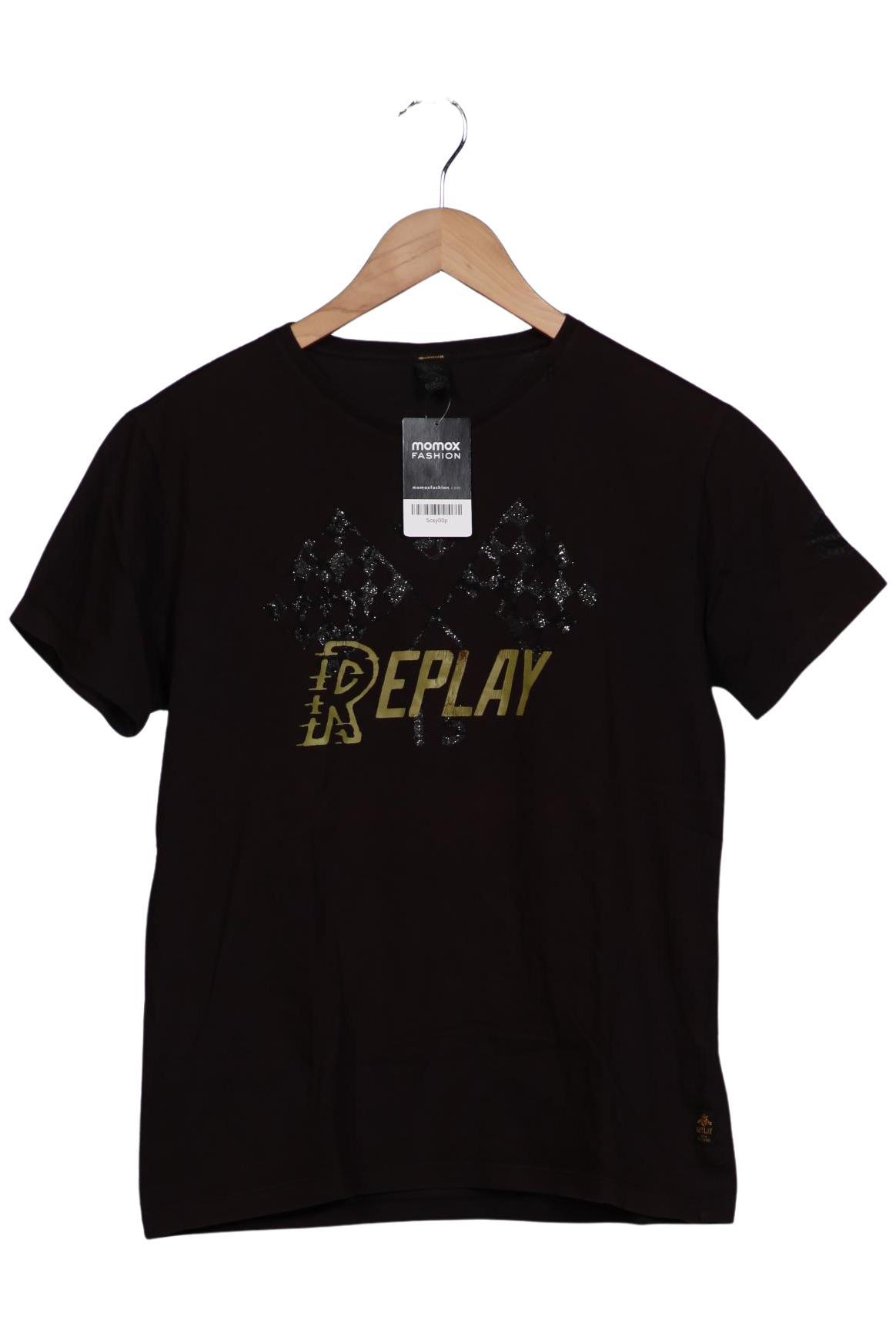

Replay Herren T-Shirt, schwarz, Gr. 48