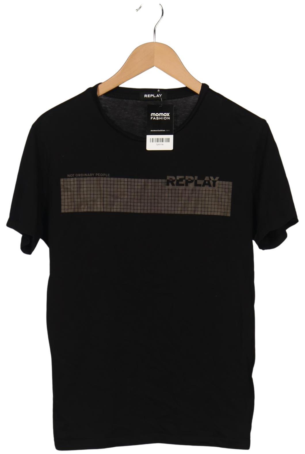 

Replay Herren T-Shirt, schwarz, Gr. 52