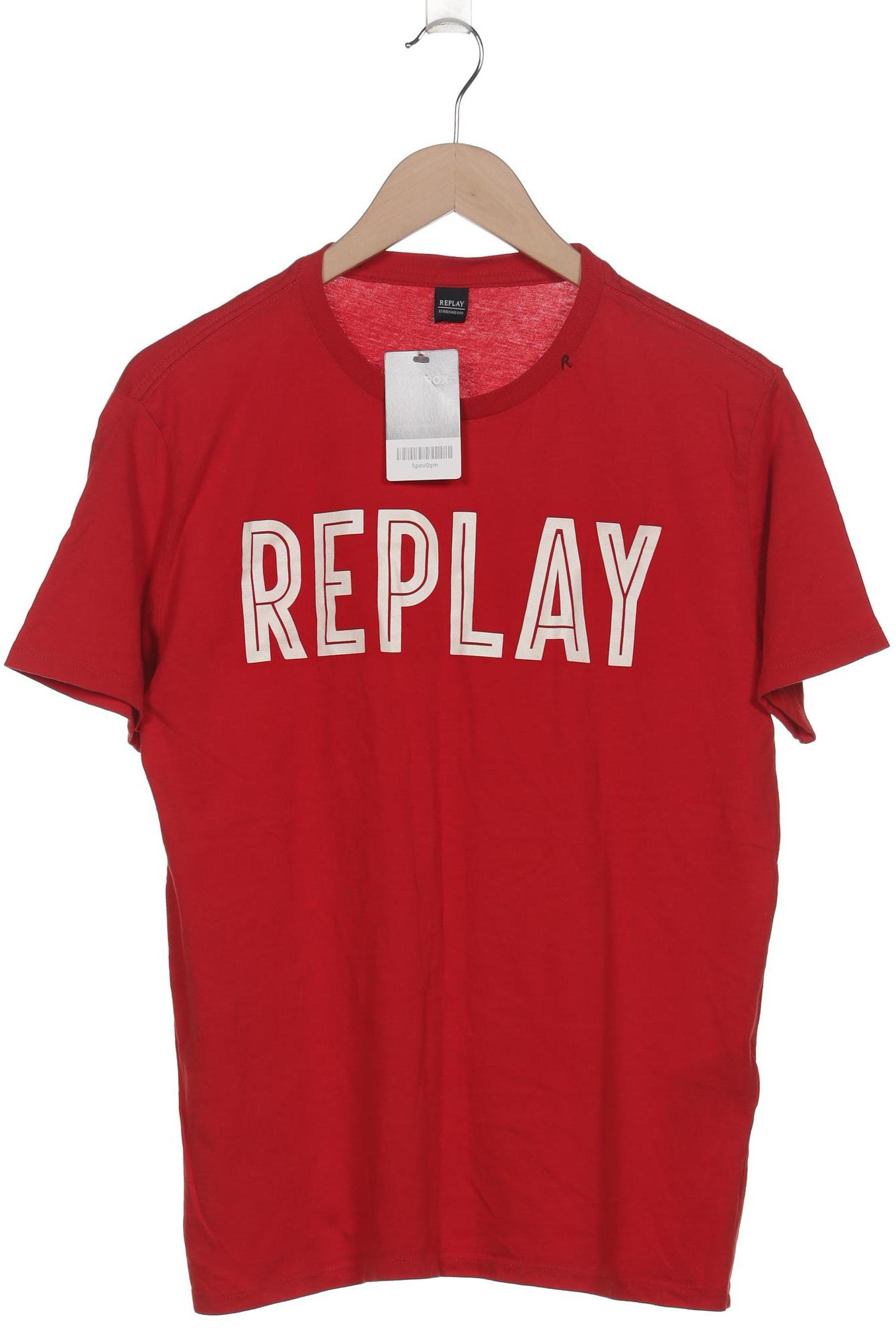 

Replay Herren T-Shirt, rot, Gr. 52