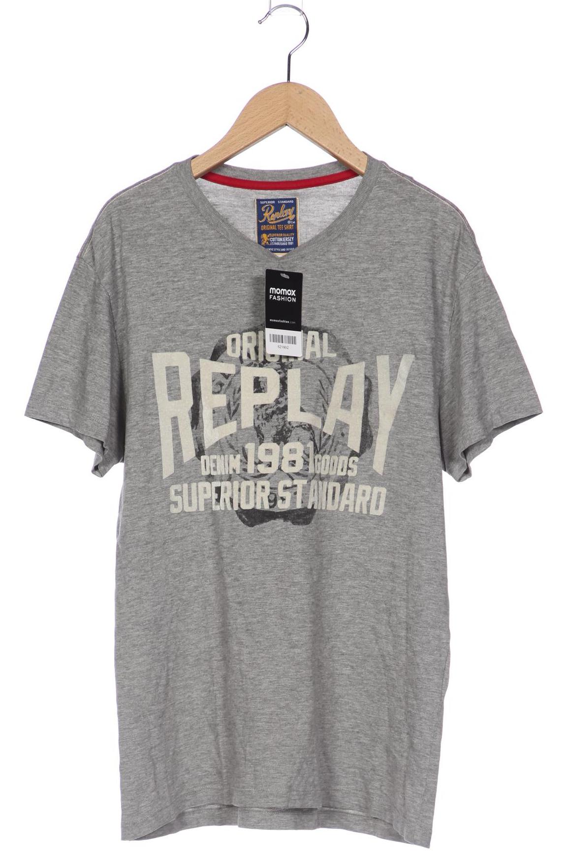 

Replay Herren T-Shirt, grau, Gr. 46