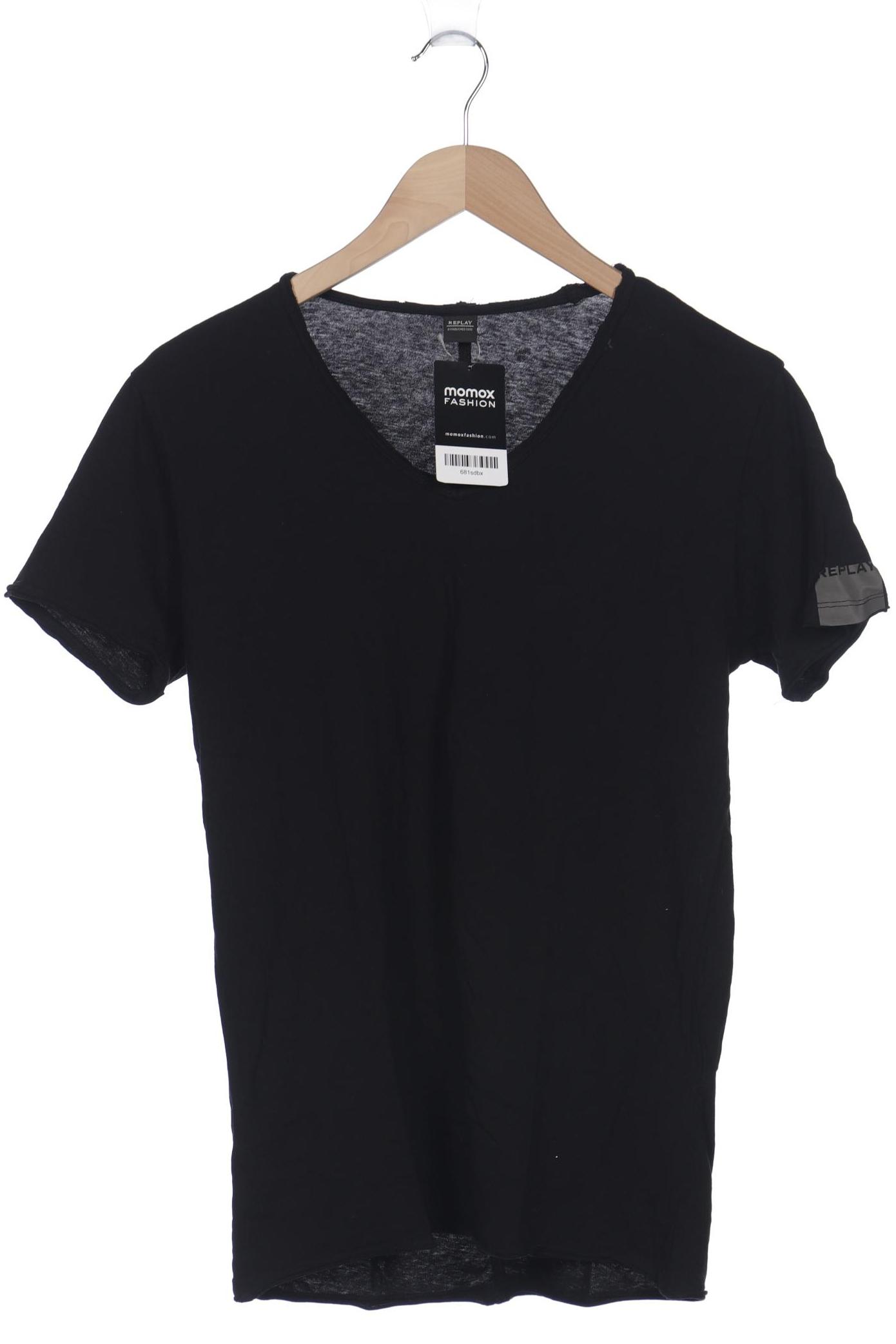 

Replay Herren T-Shirt, schwarz
