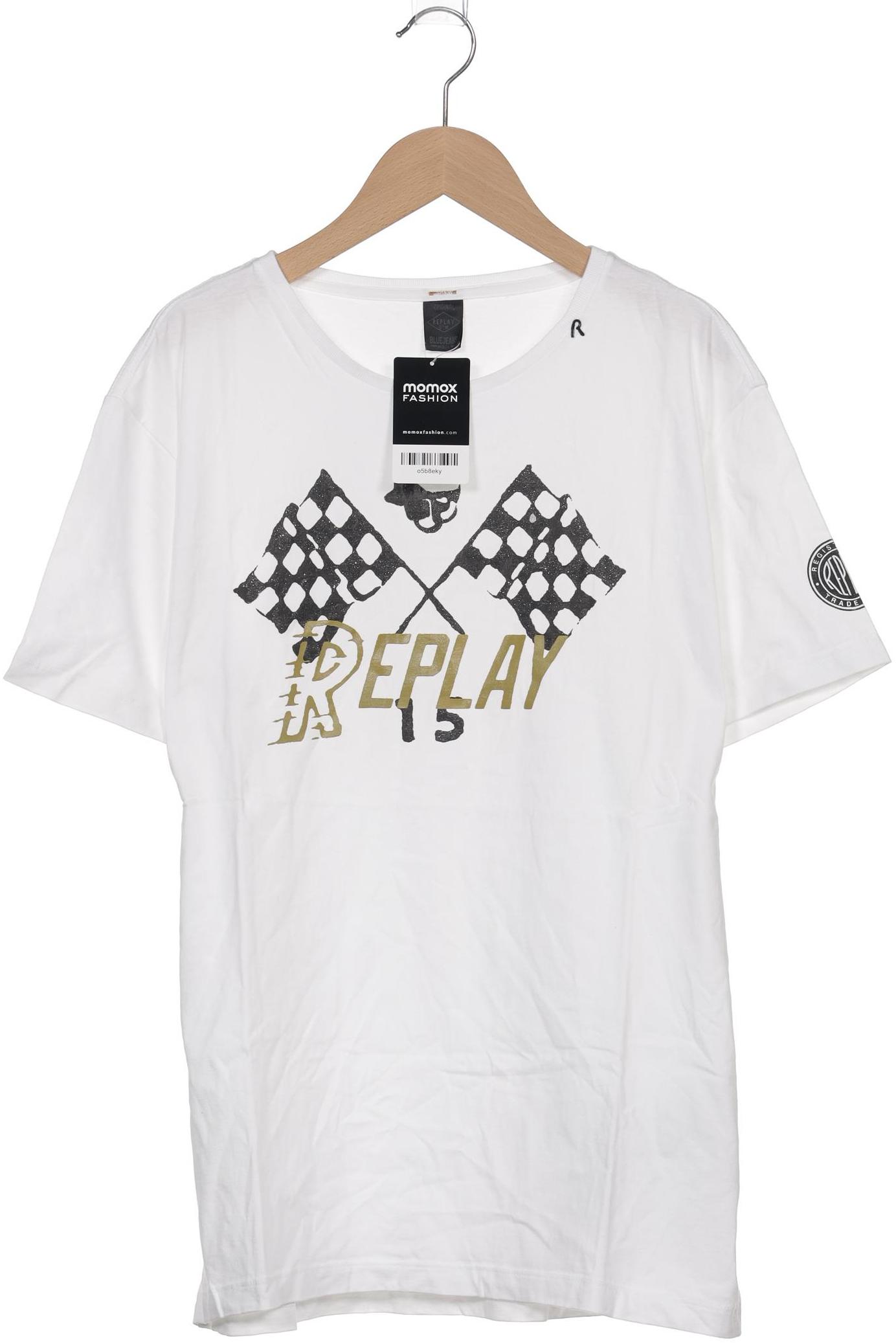 

Replay Herren T-Shirt, weiß, Gr. 52