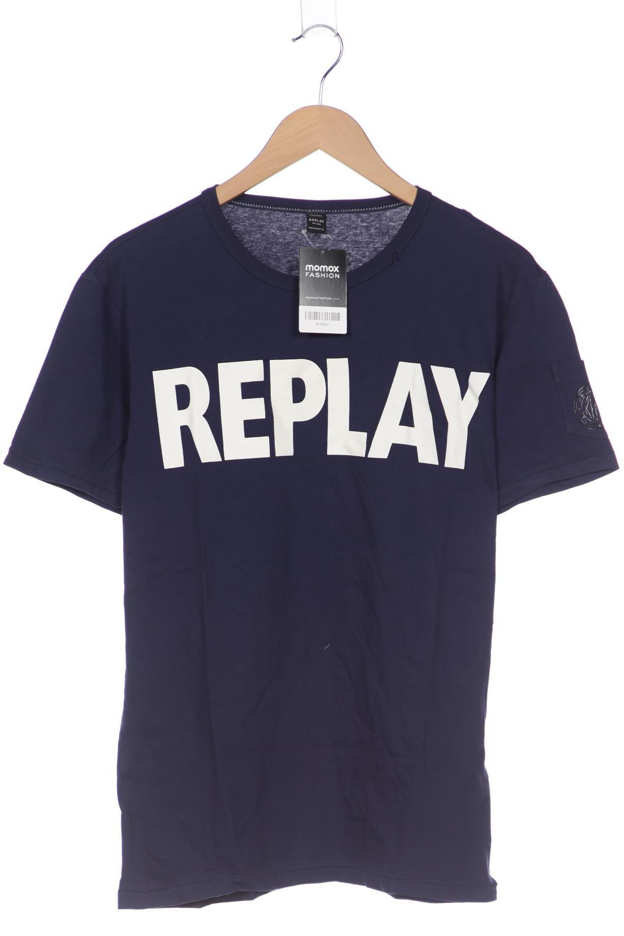 

Replay Herren T-Shirt, marineblau