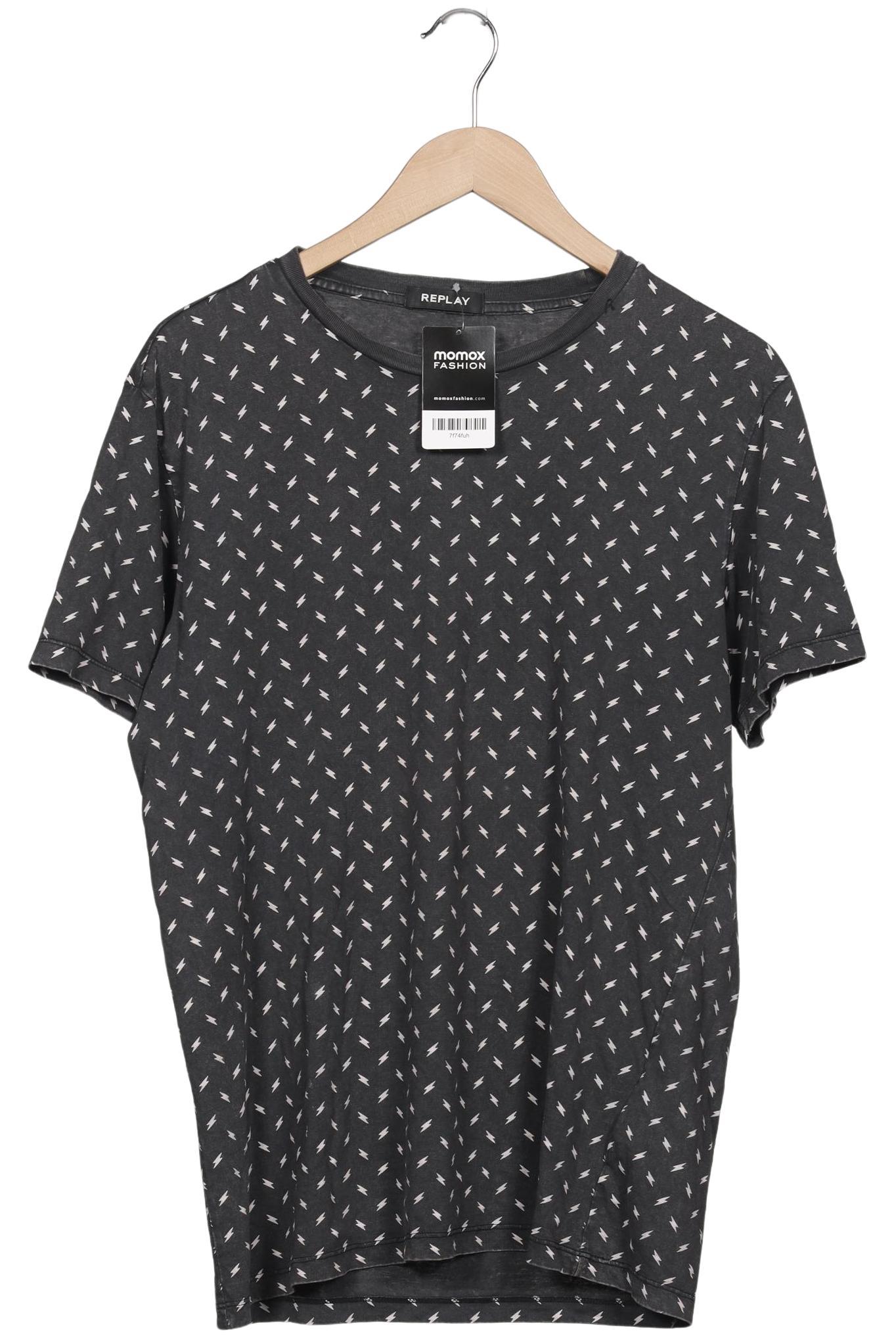 

Replay Herren T-Shirt, grau, Gr. 52