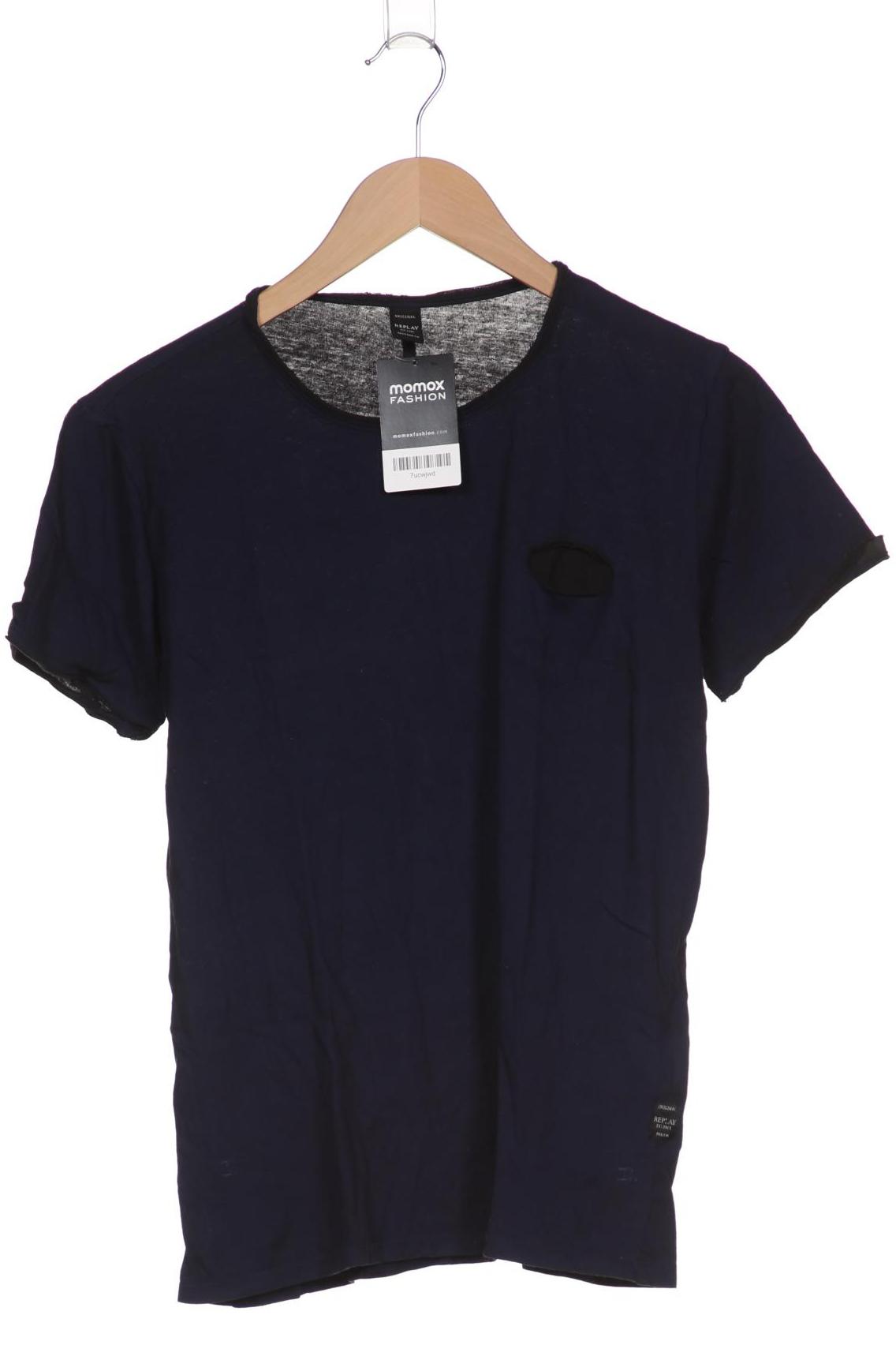 

Replay Herren T-Shirt, marineblau, Gr. 46