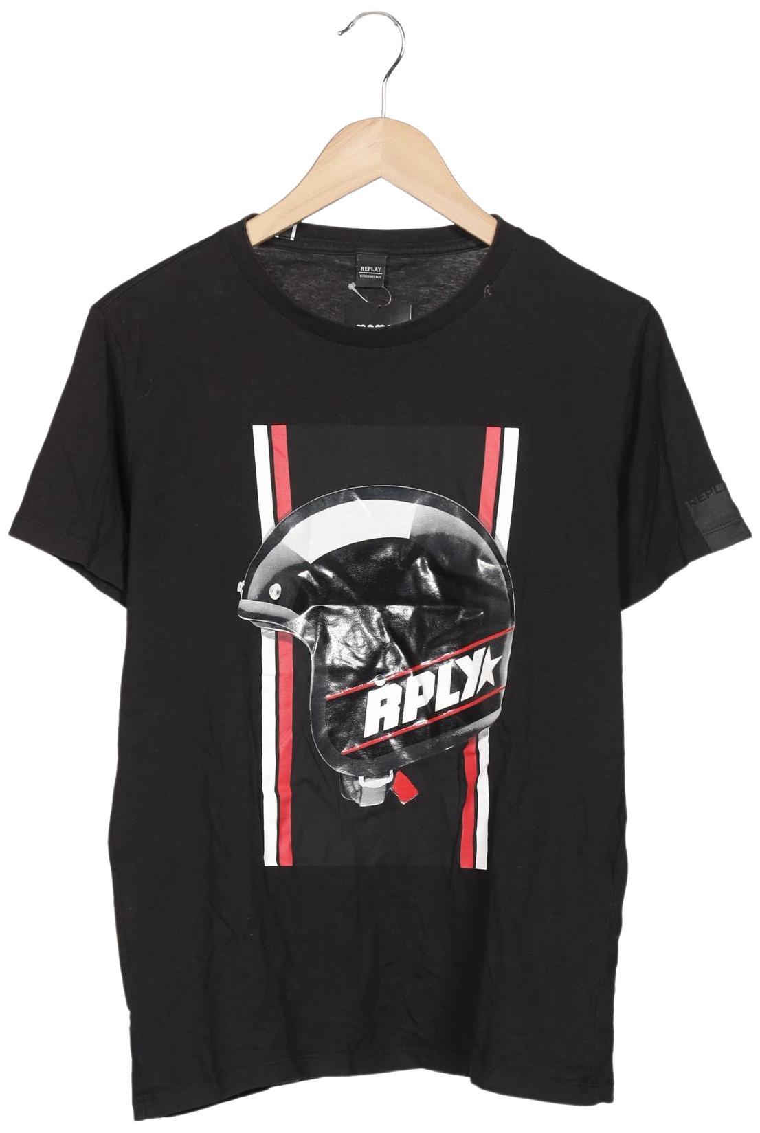 

Replay Herren T-Shirt, schwarz, Gr. 48