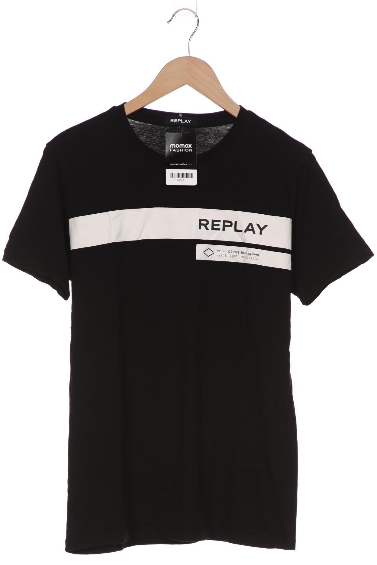 

Replay Herren T-Shirt, schwarz, Gr. 48