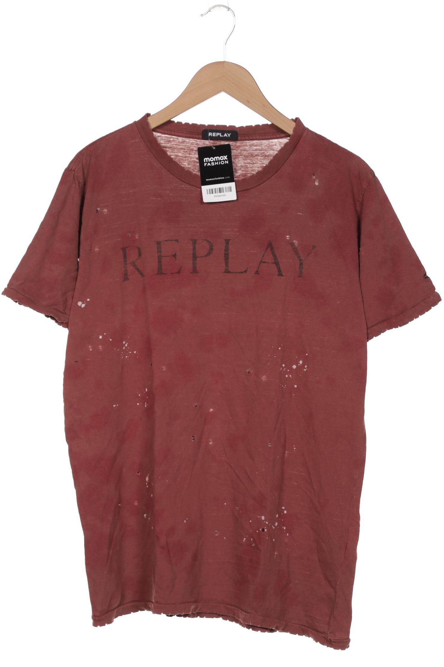 

Replay Herren T-Shirt, bordeaux, Gr. 54