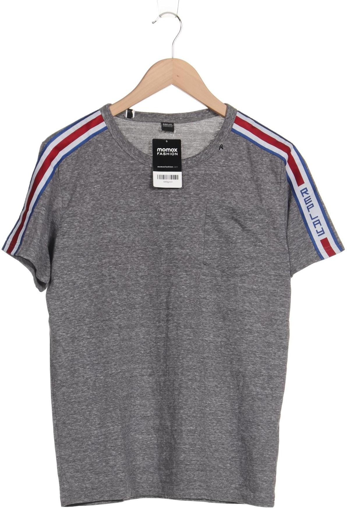 

Replay Herren T-Shirt, grau, Gr. 48