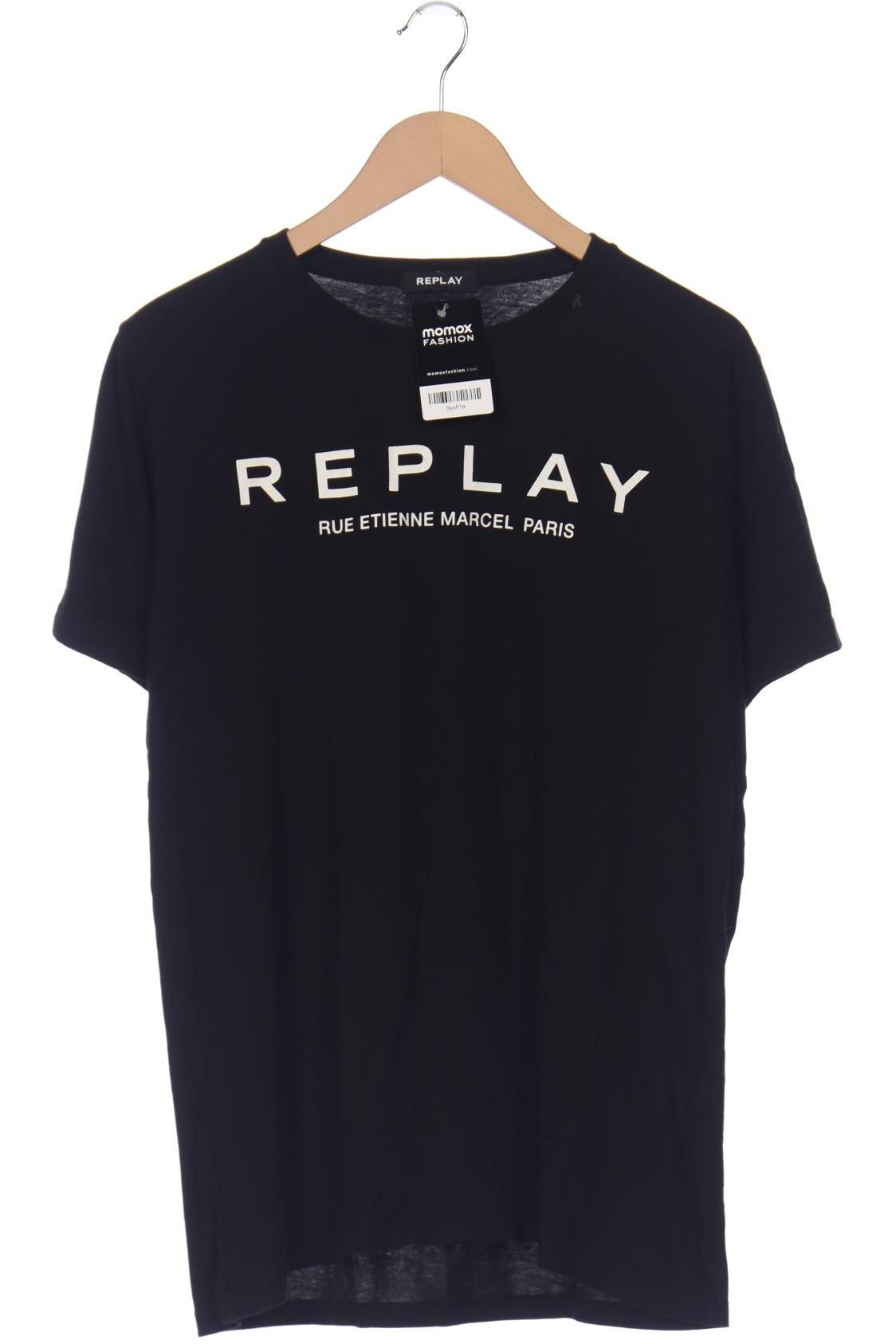 

Replay Herren T-Shirt, schwarz