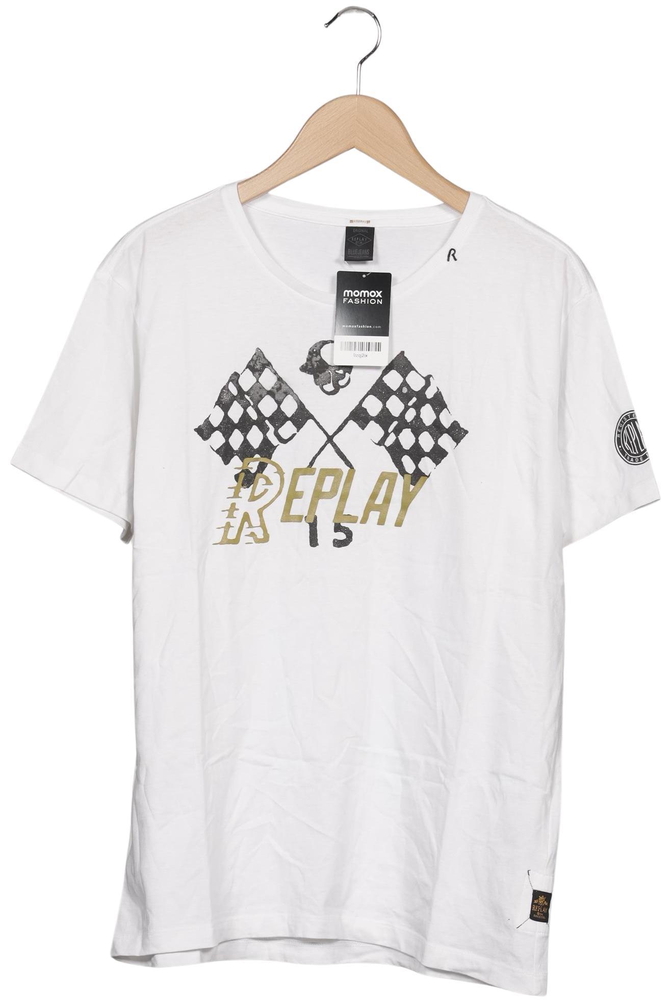

Replay Herren T-Shirt, weiß, Gr. 52