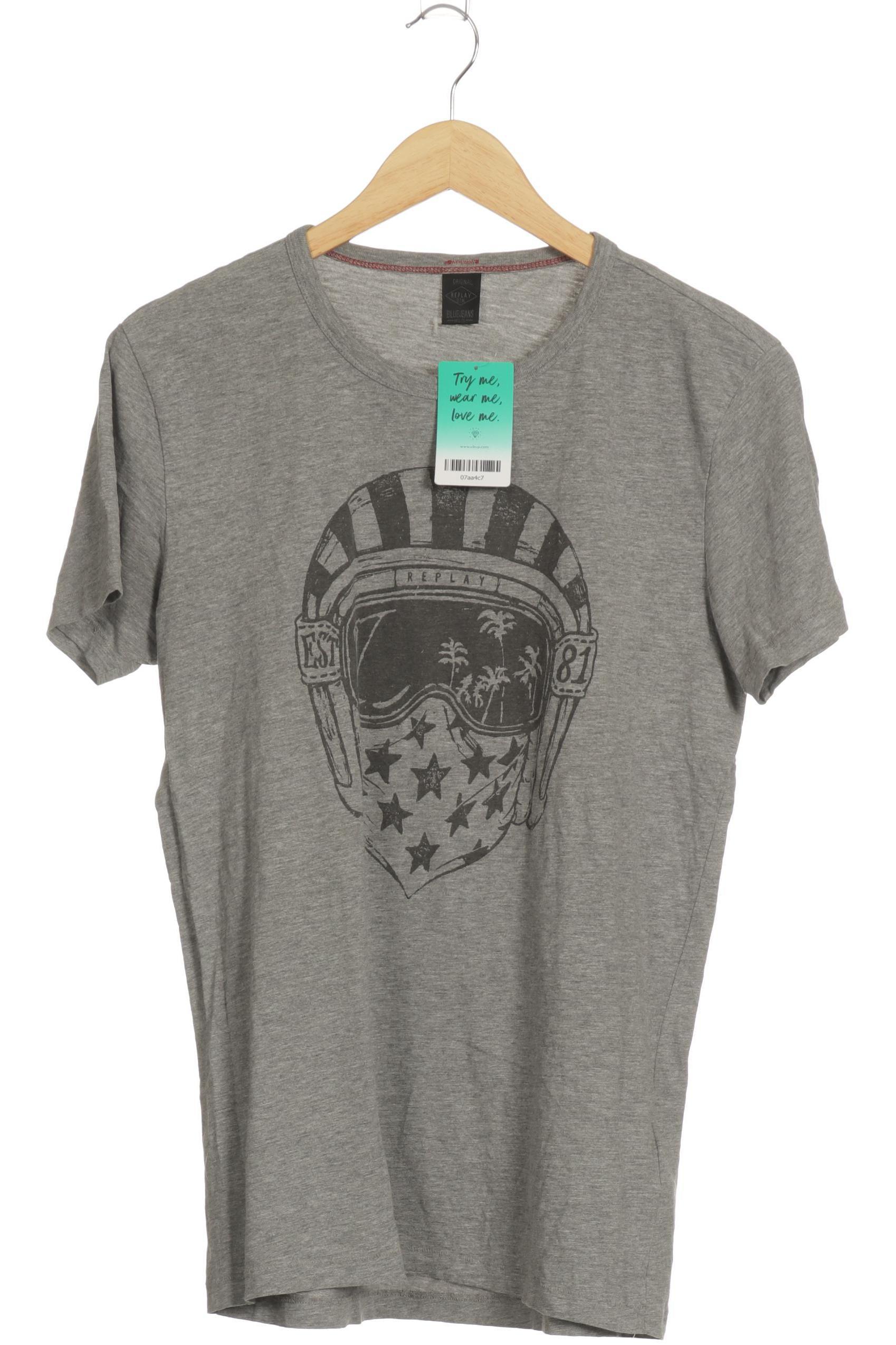 

Replay Herren T-Shirt, grau, Gr.