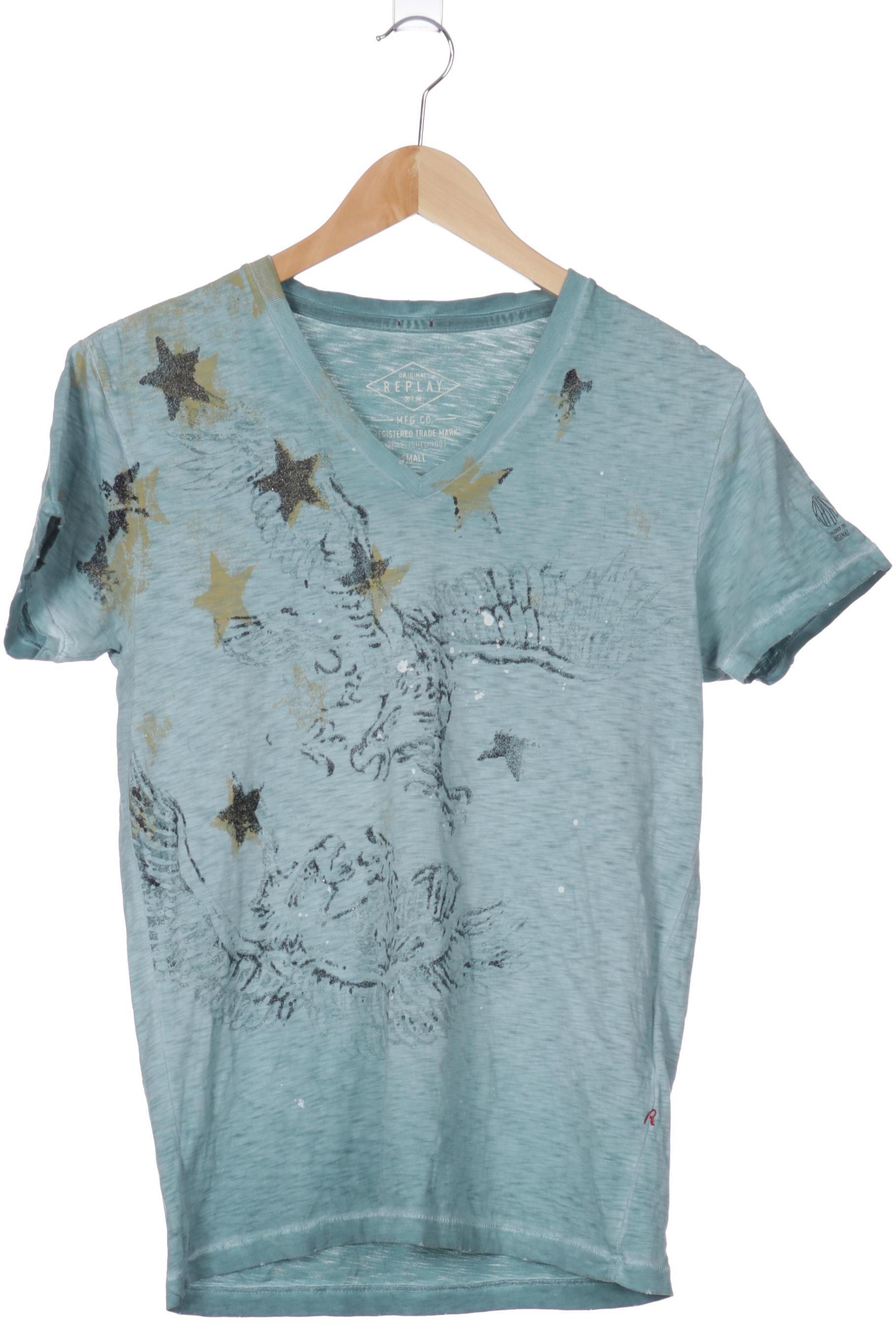 Thumbnail - Replay Herren T-Shirt, türkis, Gr.