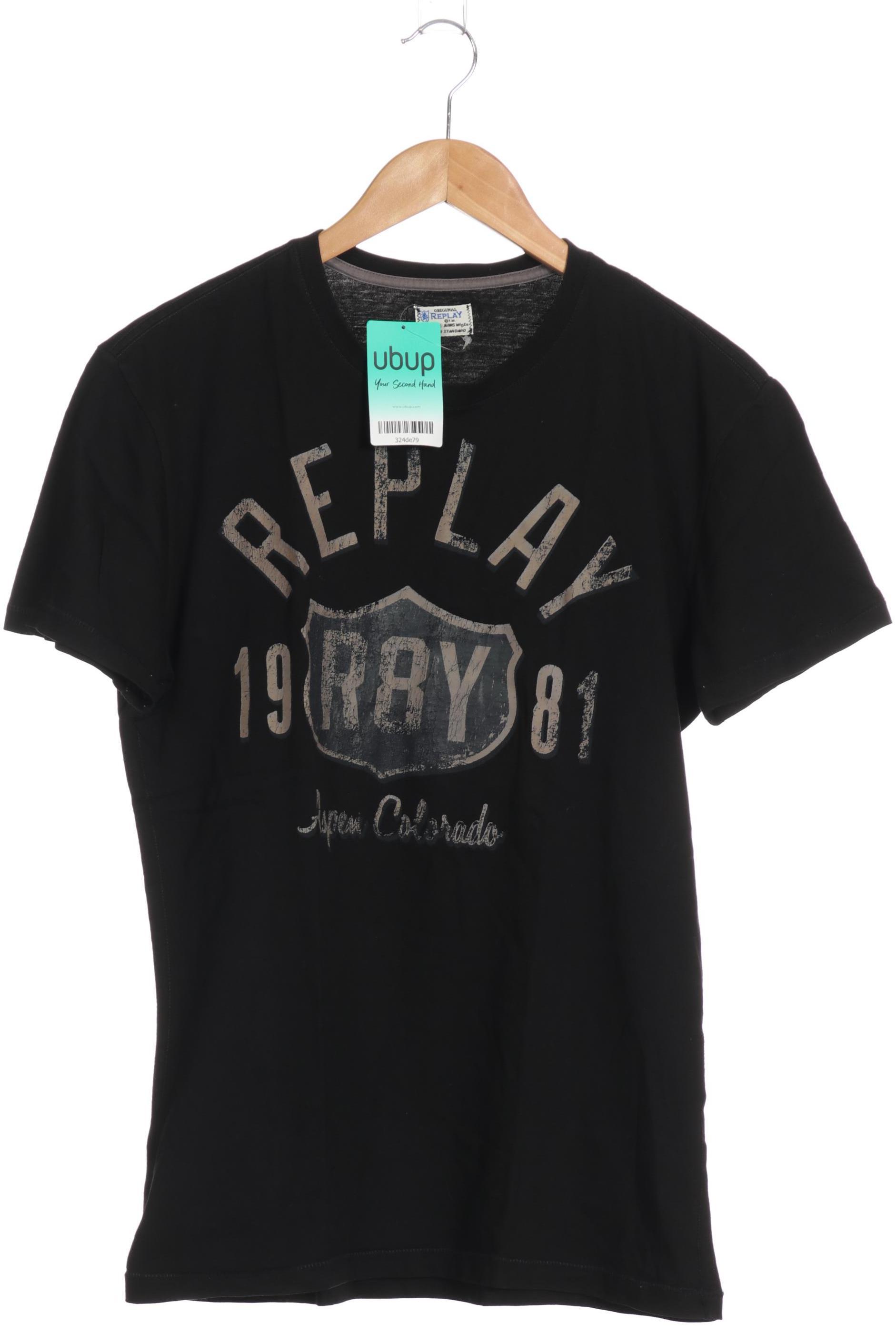 

Replay Herren T-Shirt, schwarz, Gr.
