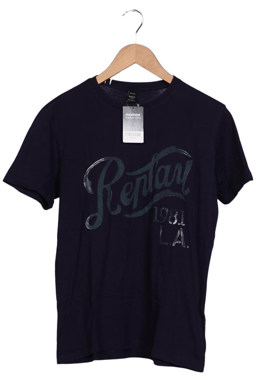 

Replay Herren T-Shirt, marineblau, Gr. 48