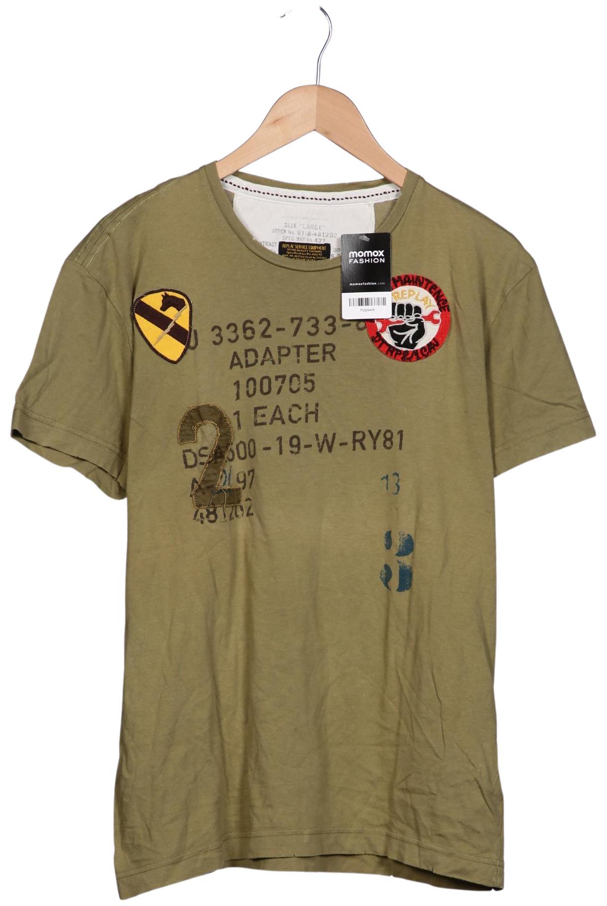 

Replay Herren T-Shirt, grün, Gr. 52