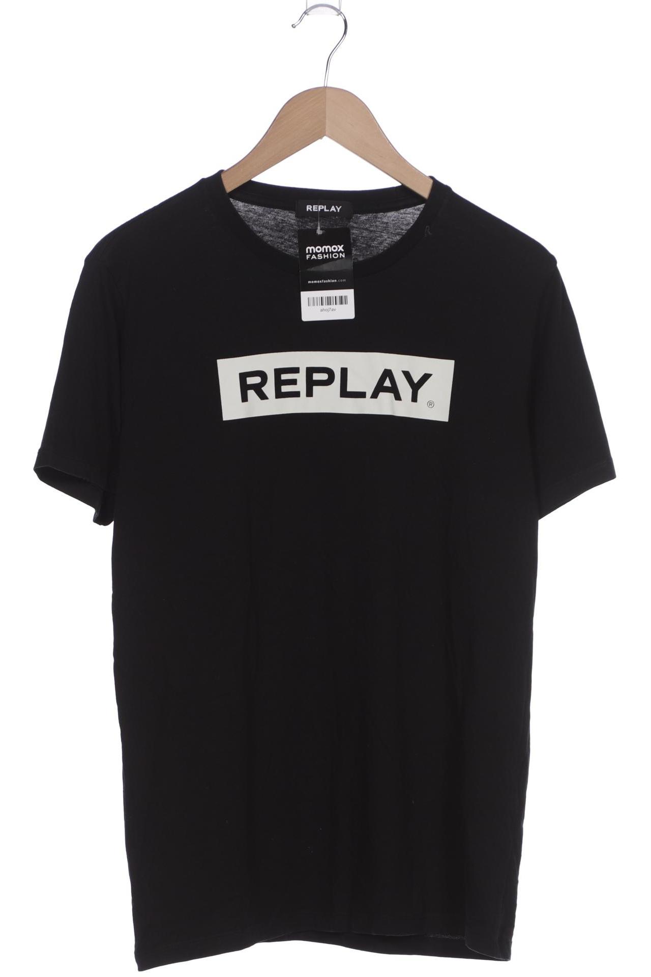 

Replay Herren T-Shirt, schwarz, Gr. 48