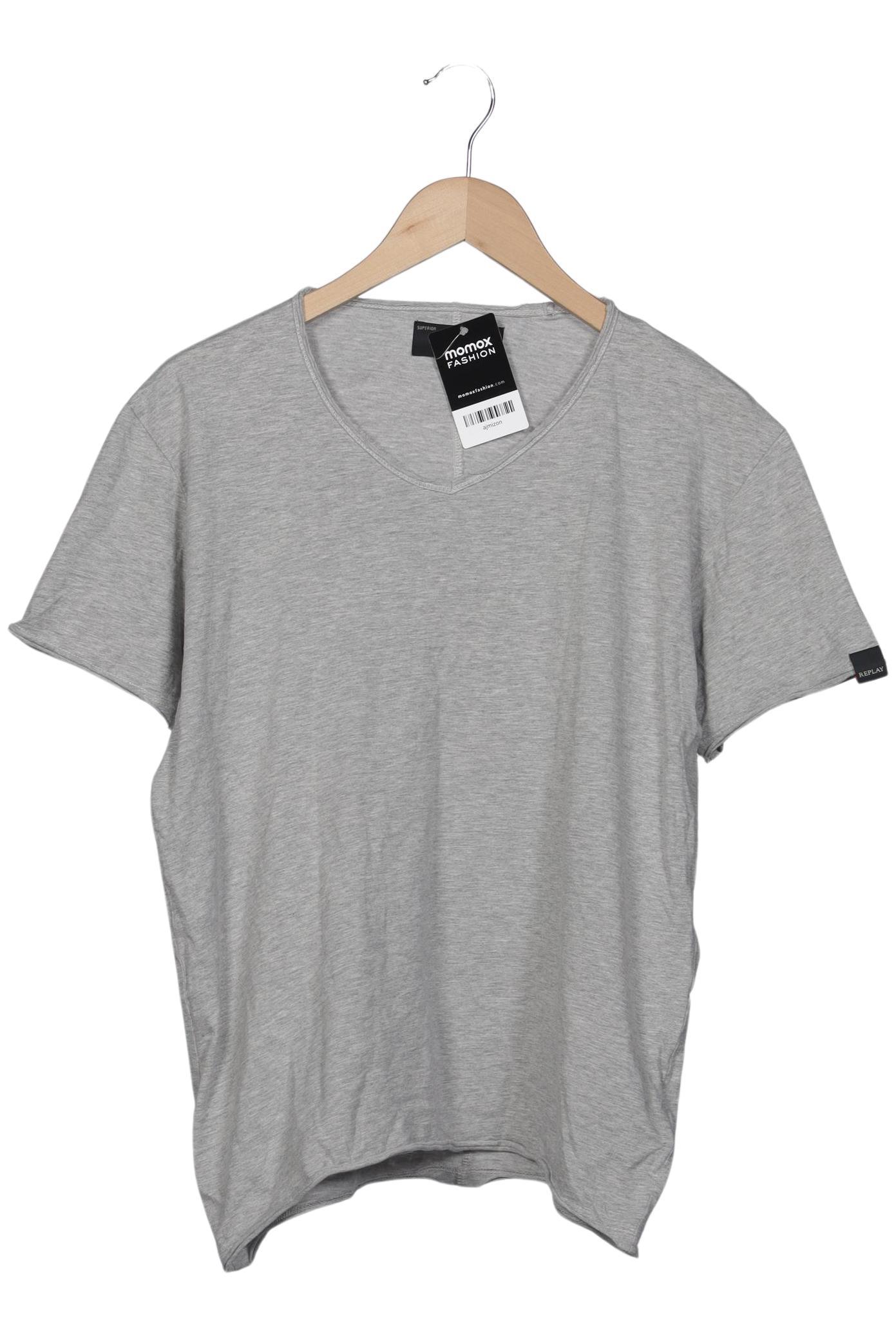 

Replay Herren T-Shirt, grau, Gr. 52