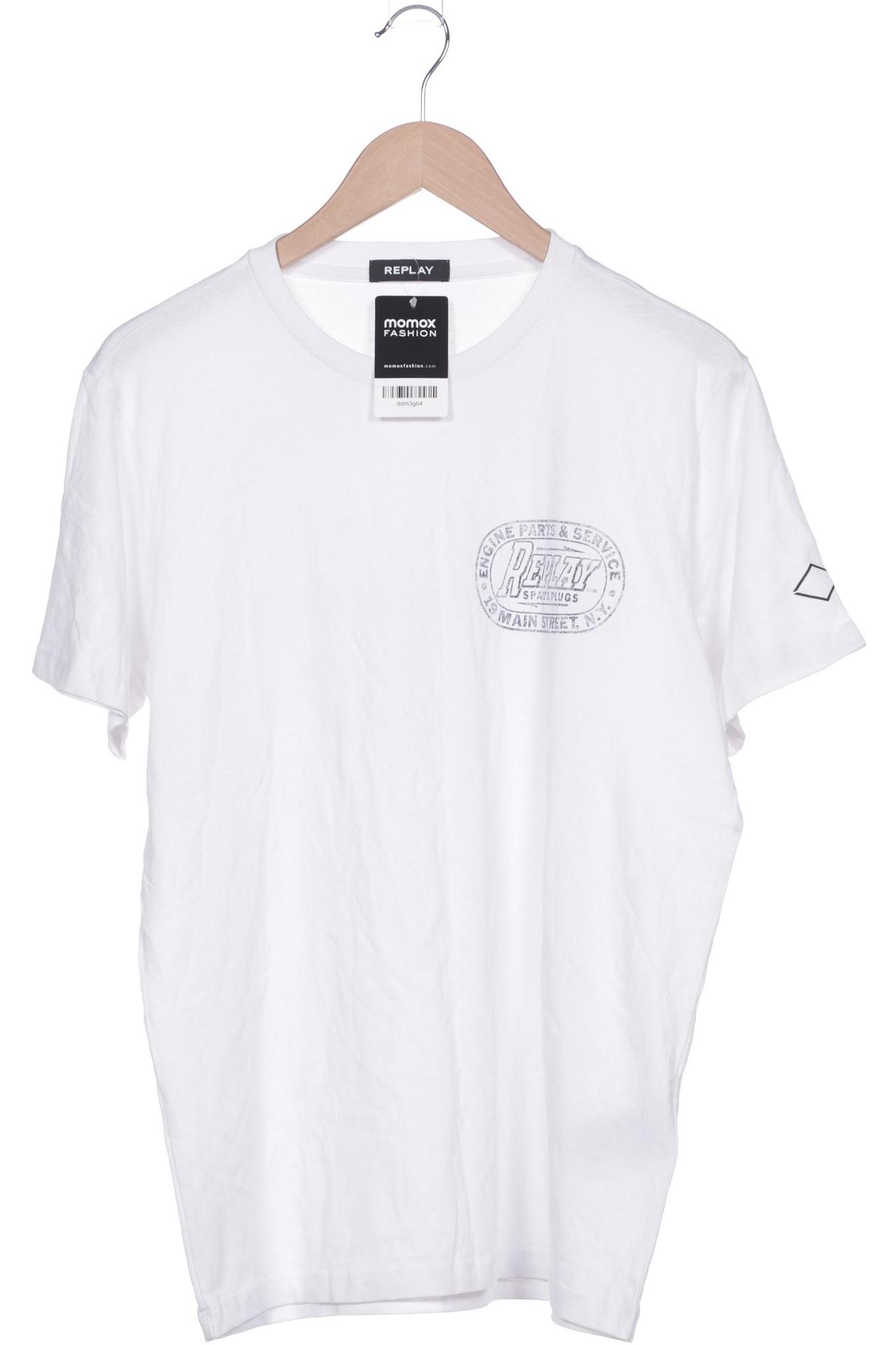 

Replay Herren T-Shirt, weiß, Gr. 52