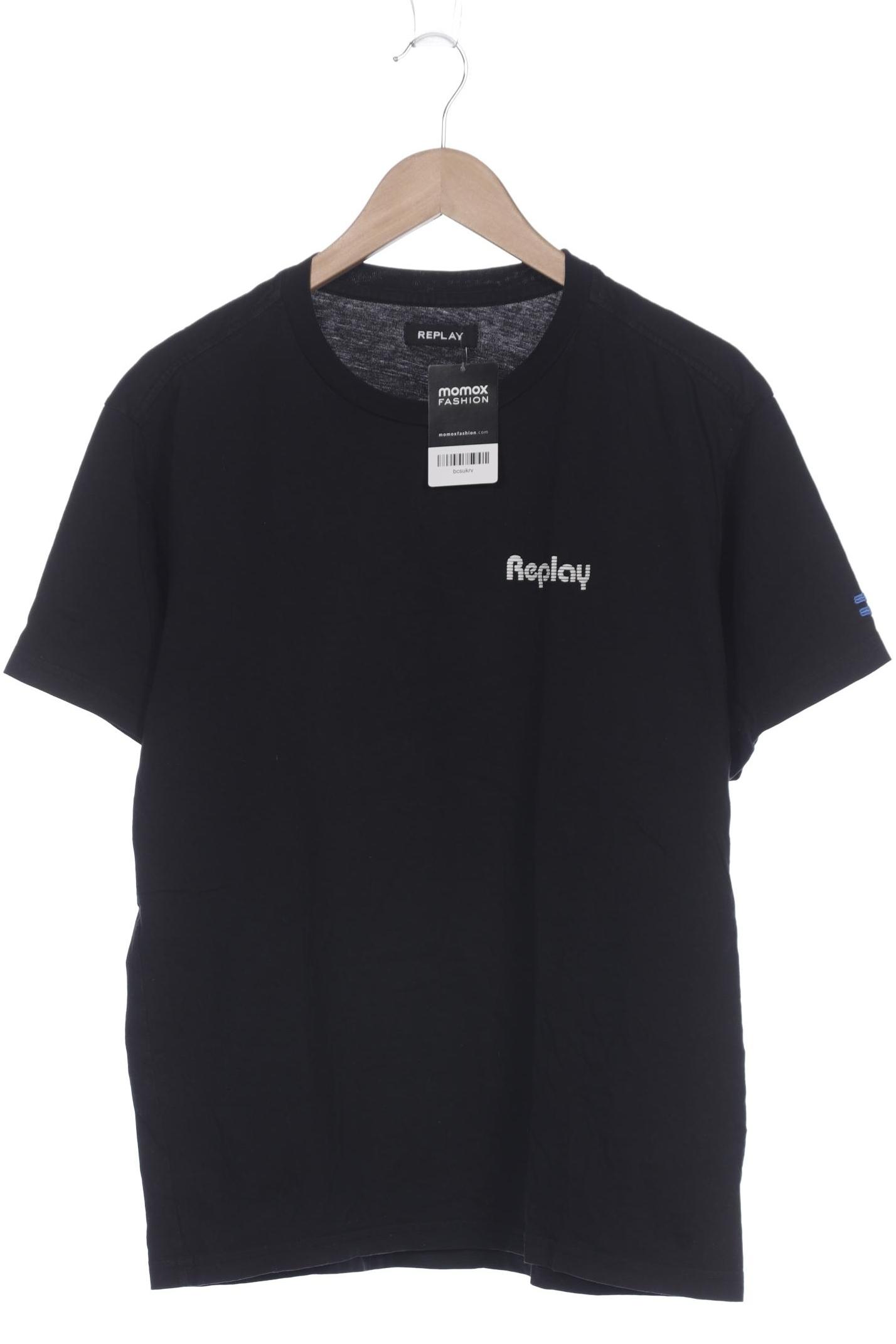 

Replay Herren T-Shirt, schwarz, Gr. 48