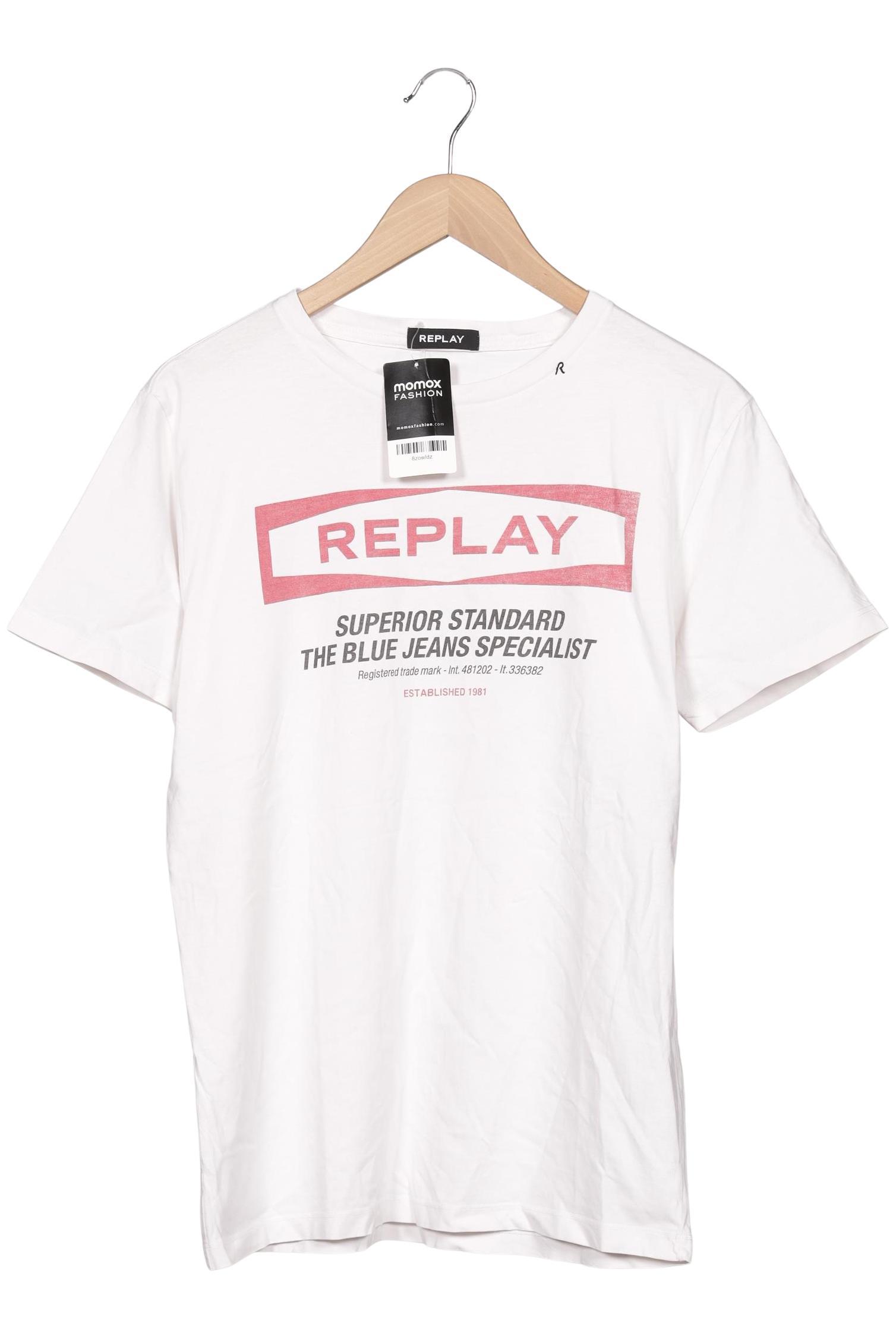 

Replay Herren T-Shirt, weiß, Gr. 52