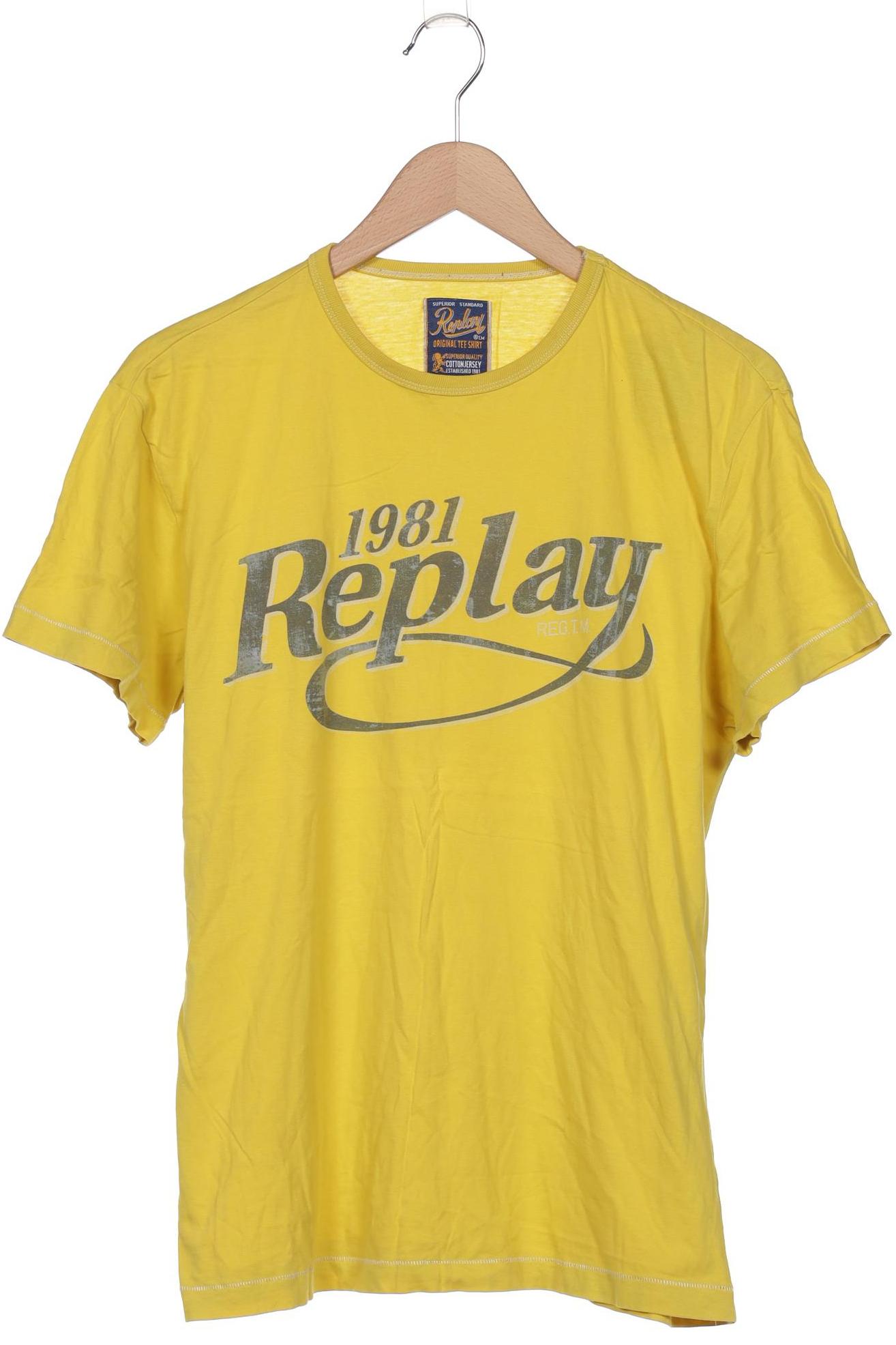 

Replay Herren T-Shirt, gelb, Gr. 52