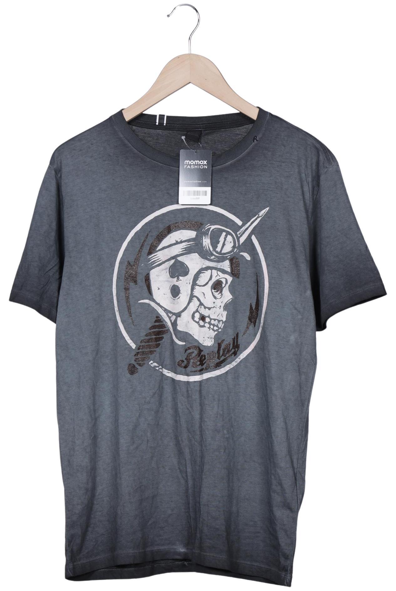

Replay Herren T-Shirt, grau, Gr. 52