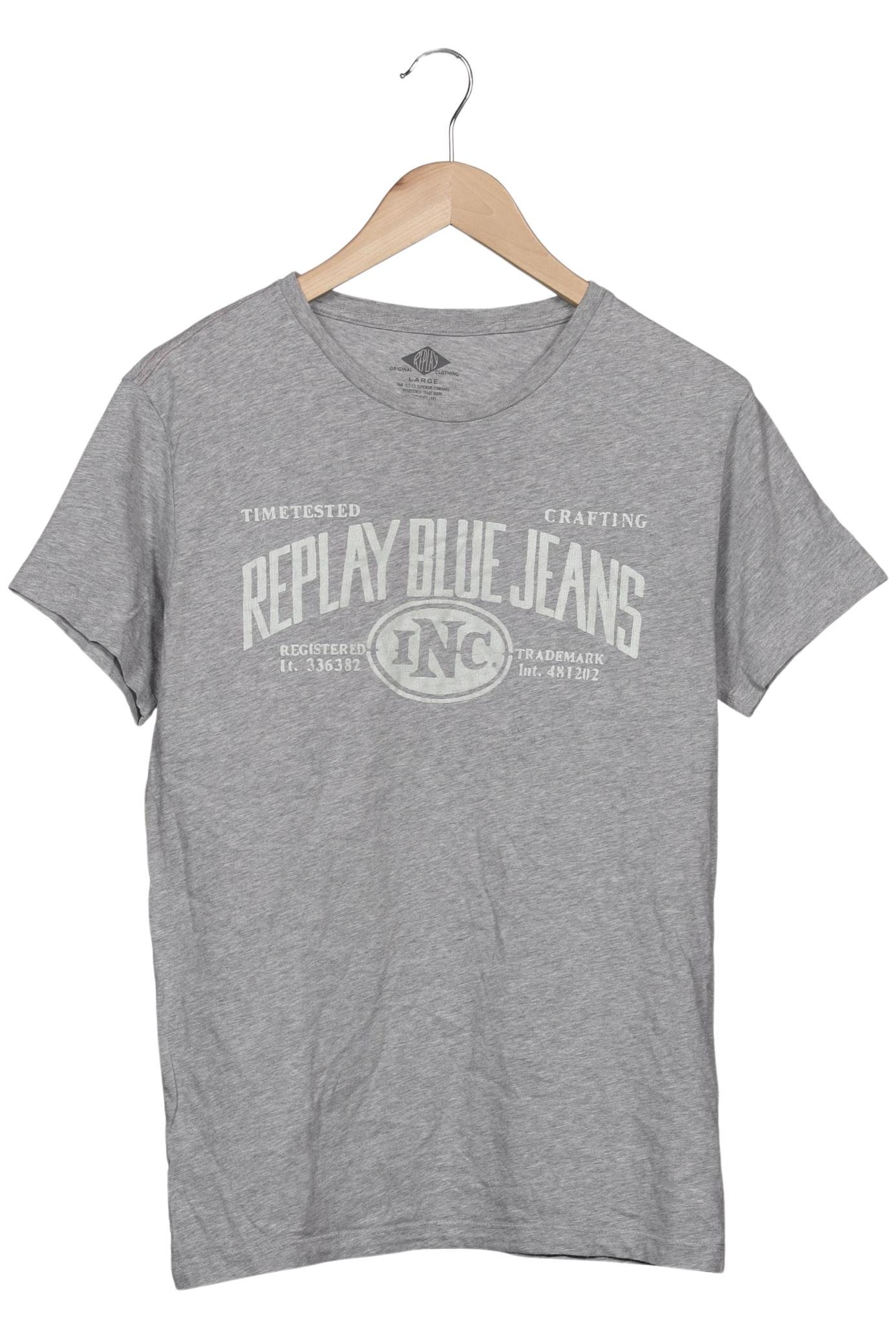 

Replay Herren T-Shirt, grau, Gr. 52