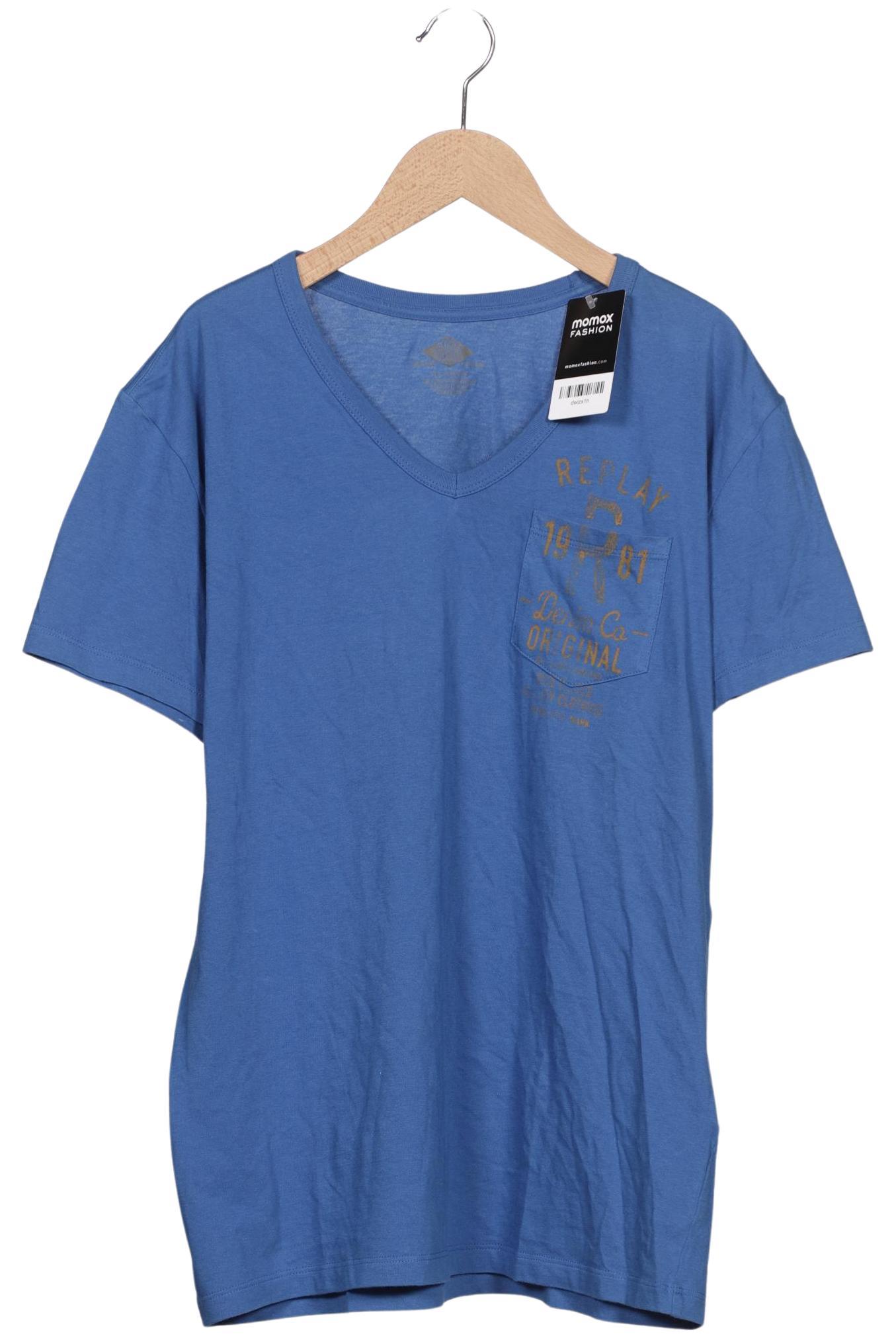 

Replay Herren T-Shirt, blau, Gr. 54
