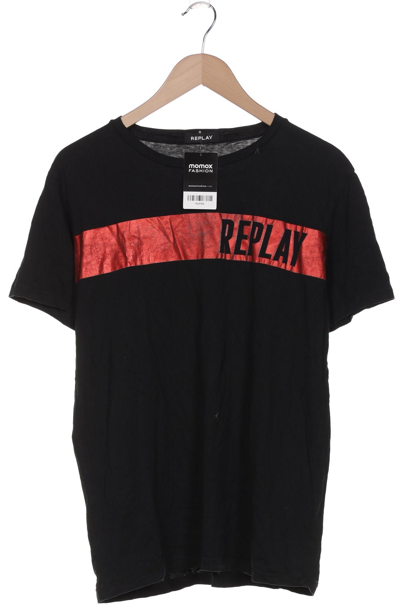 

Replay Herren T-Shirt, schwarz, Gr. 52