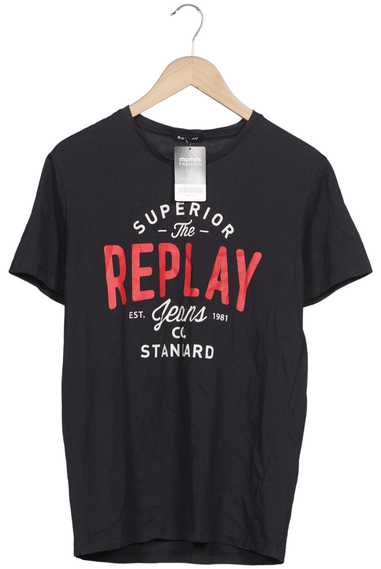 

Replay Herren T-Shirt, marineblau, Gr. 48