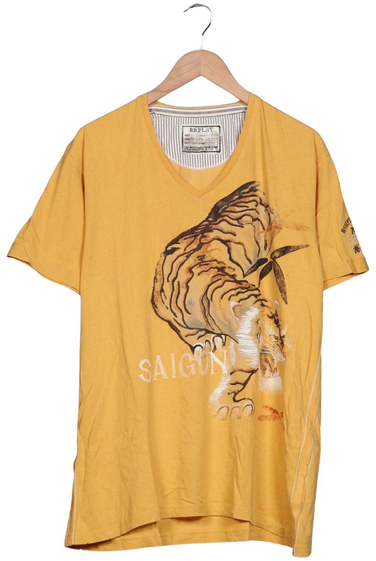Thumbnail - Replay Herren T-Shirt, gelb, Gr. 56