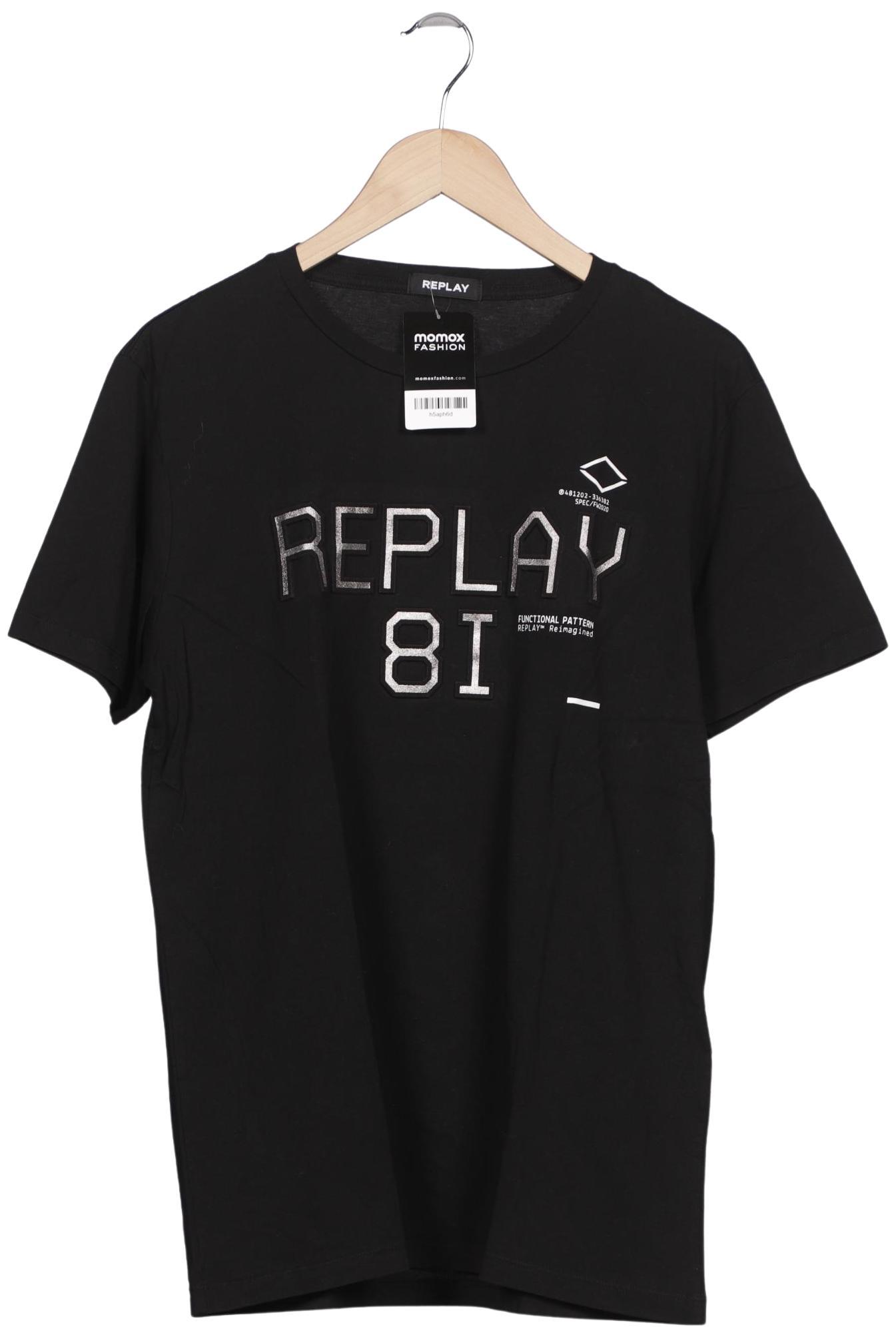 

Replay Herren T-Shirt, schwarz, Gr. 54