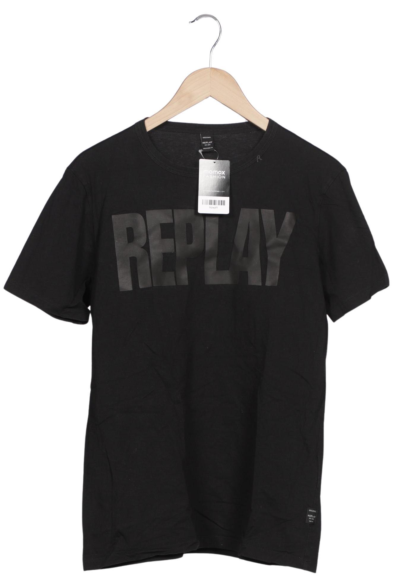 

Replay Herren T-Shirt, schwarz, Gr. 52